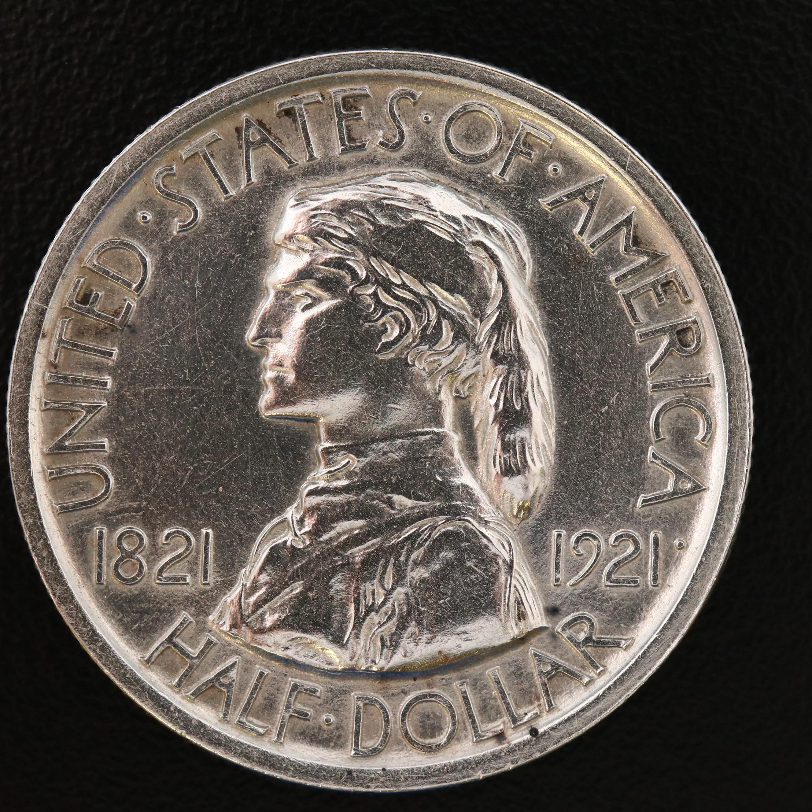 1921 Missouri Centennial Commemorative Silver Half Dollar
