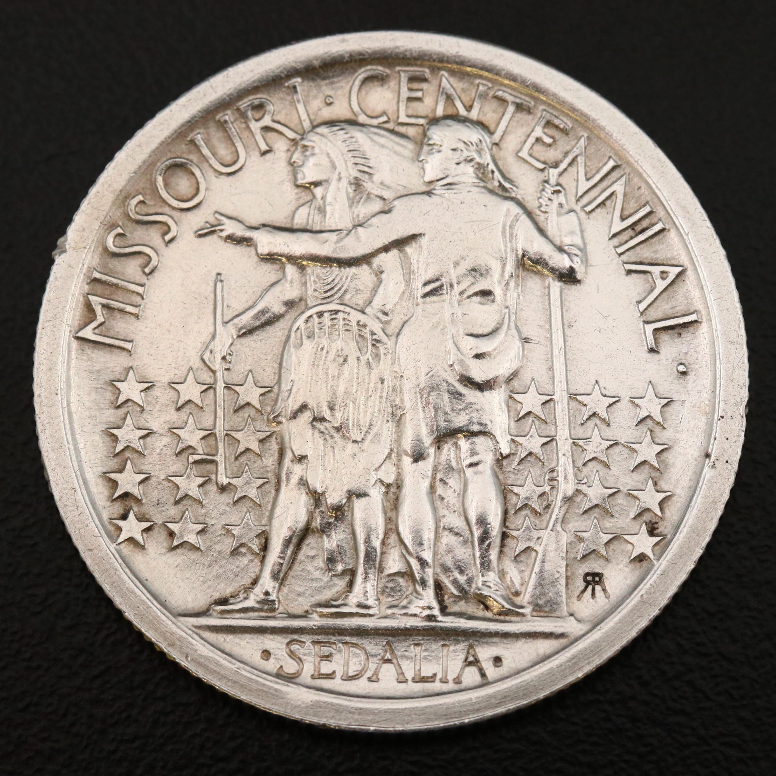 1921 Missouri Centennial Commemorative Silver Half Dollar