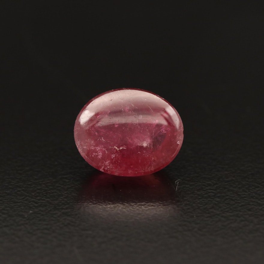 Loose 5.91 CT Oval Tourmaline Cabochon