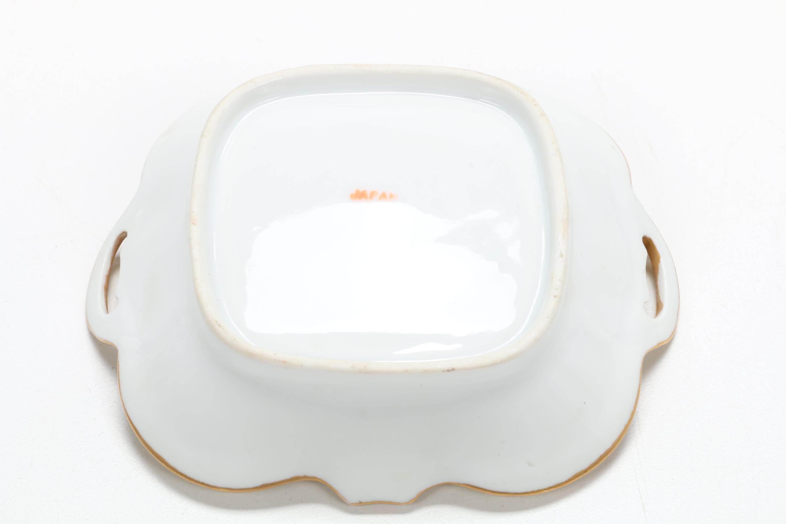 Hobbyist Hand-Painted Porcelain Dinnerware, Early to Mid 20th Century