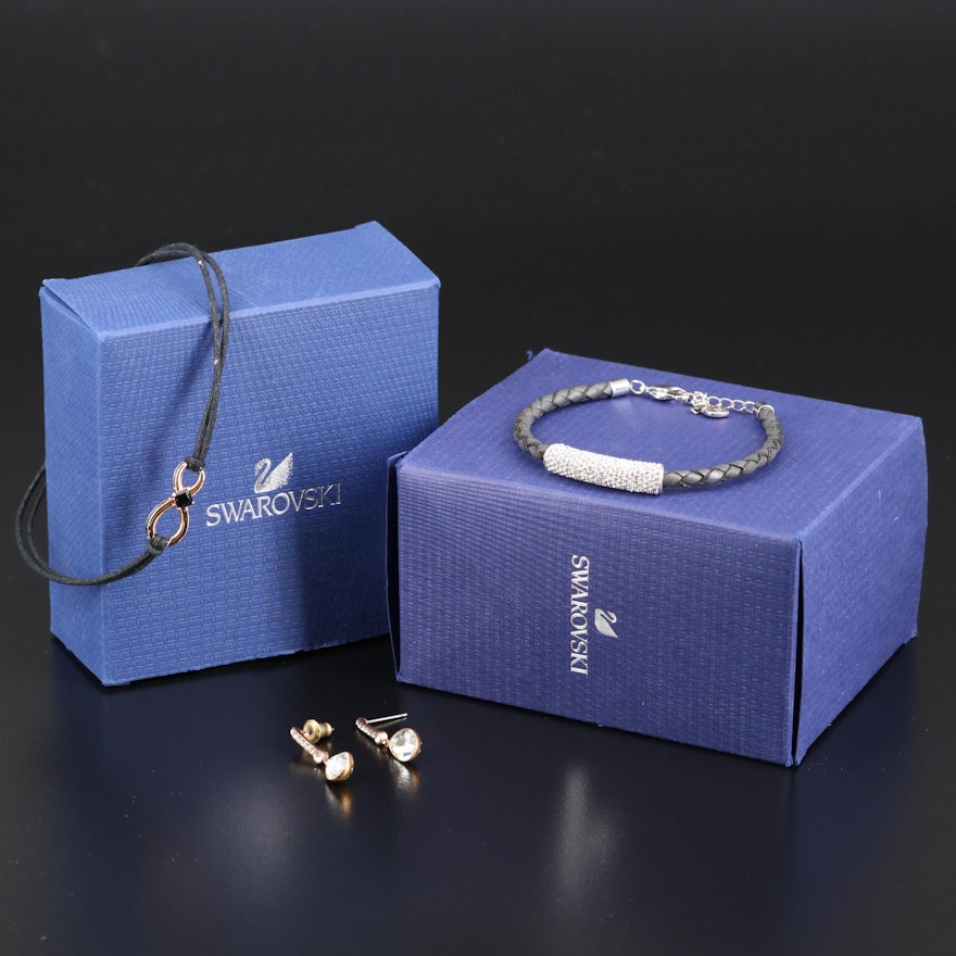 Swarovski Crystal Bracelets and Earrings