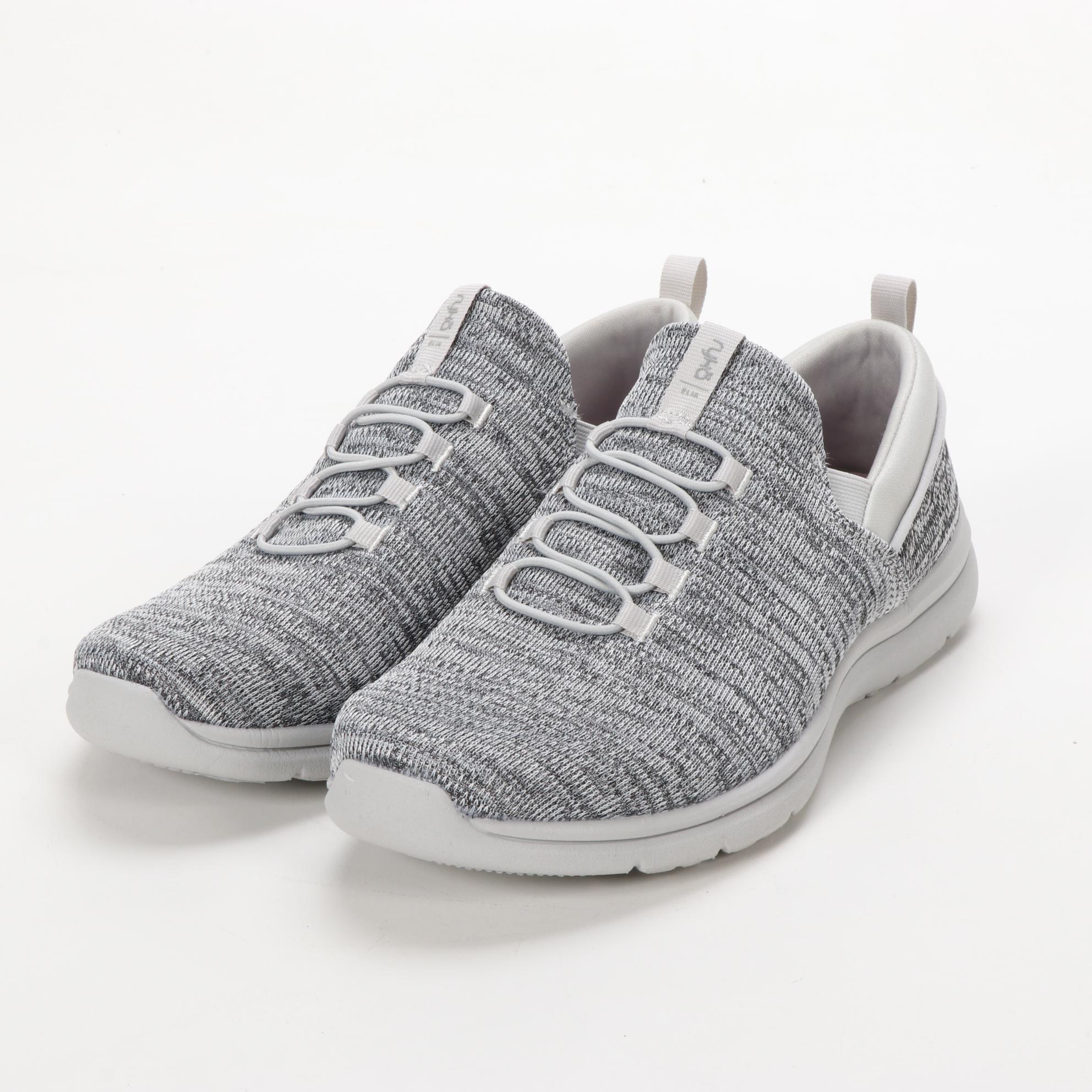 Rykä Maisey and Elia Sneakers in Vapor Grey and Fresh Navy