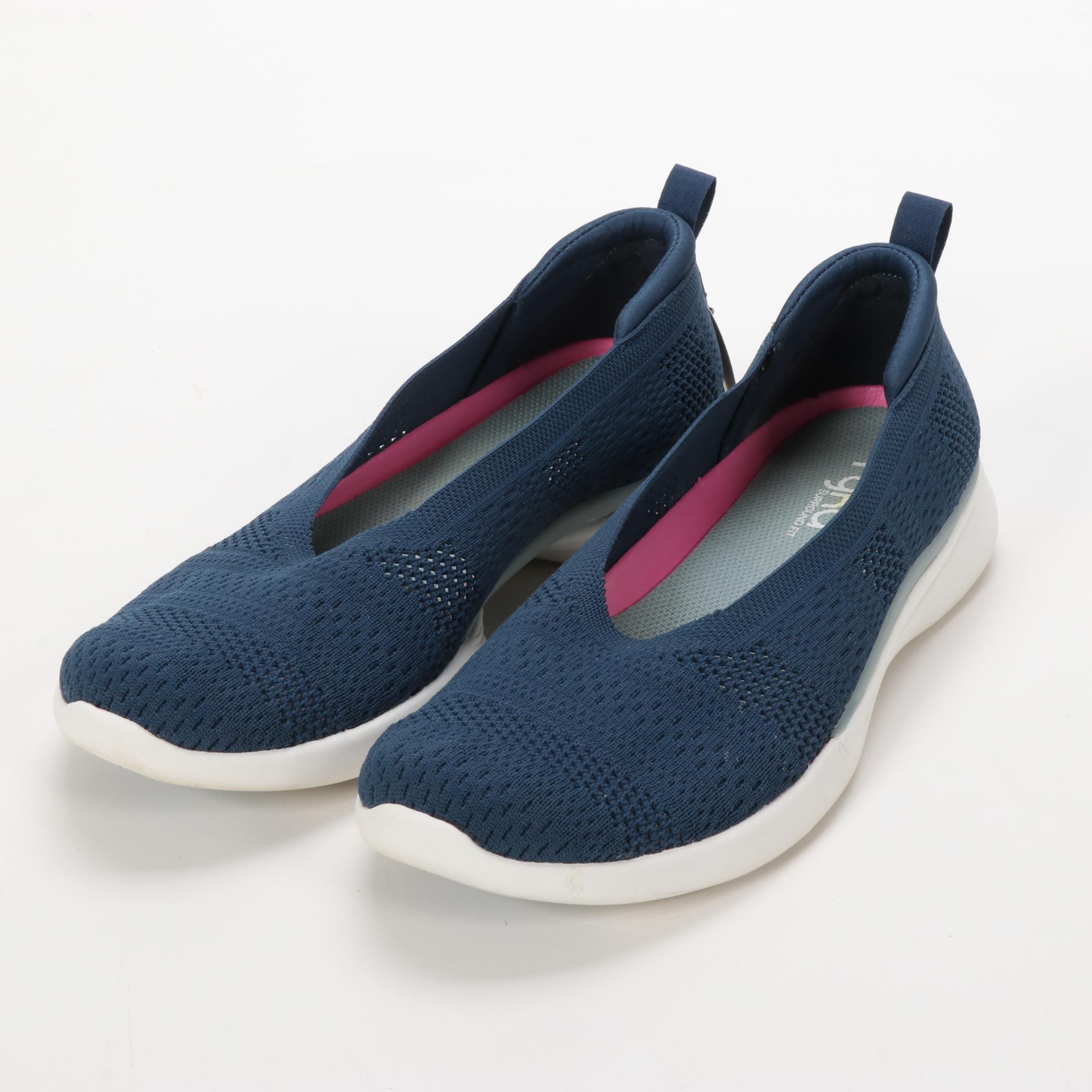 Rykä Maisey and Elia Sneakers in Vapor Grey and Fresh Navy