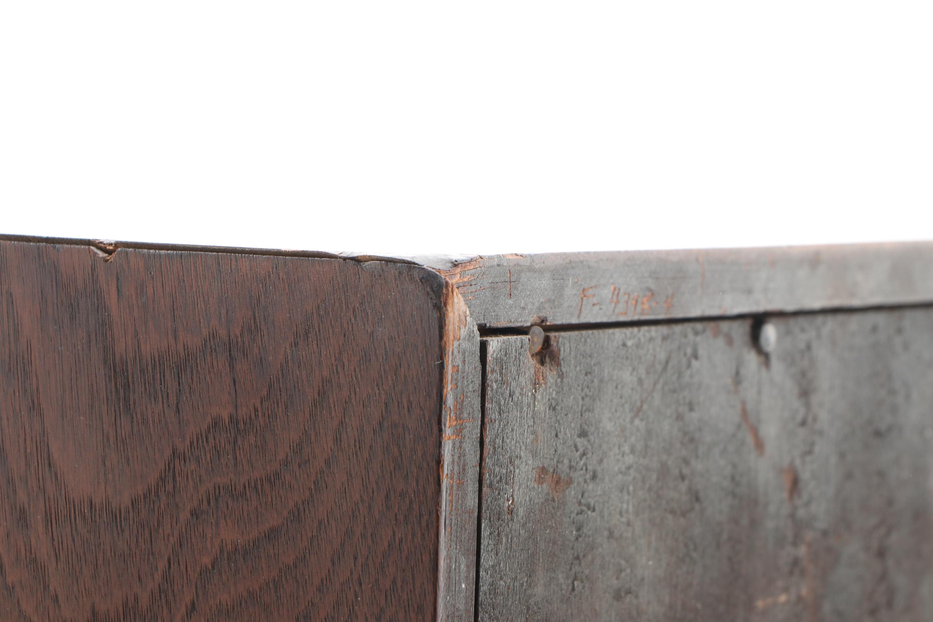 Seth Thomas Oak Mantel Clock with Centennial Exposition Reverse Glass Panel