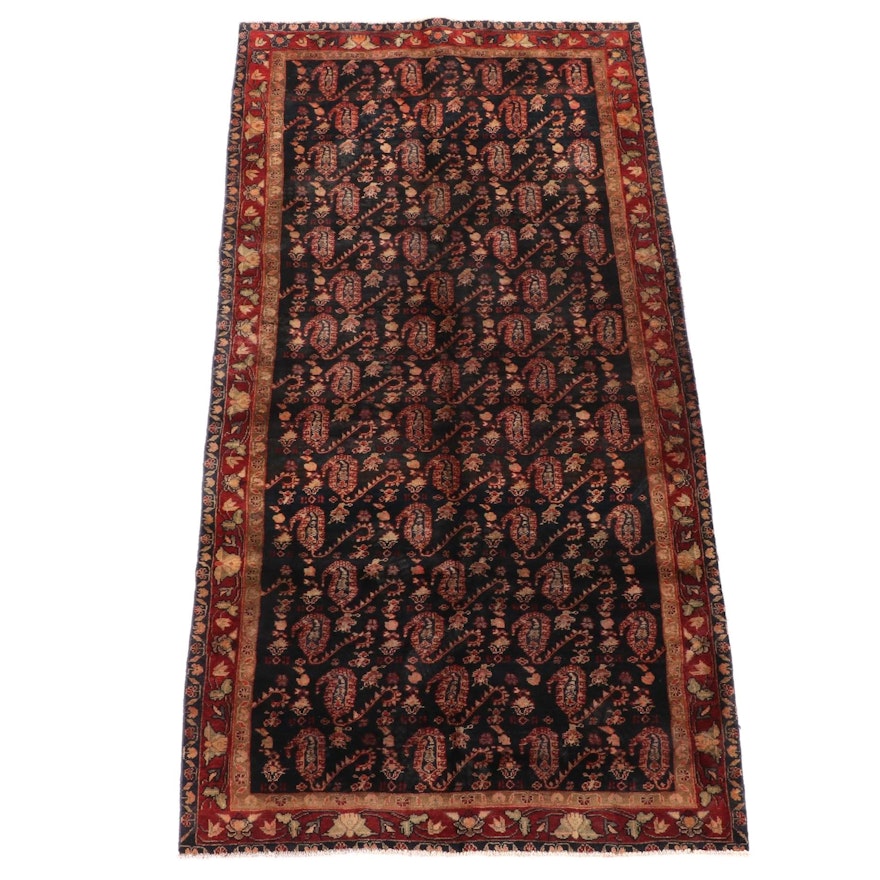 4'11 x 9'10 Hand-Knotted Persian Khorassan Wool Rug
