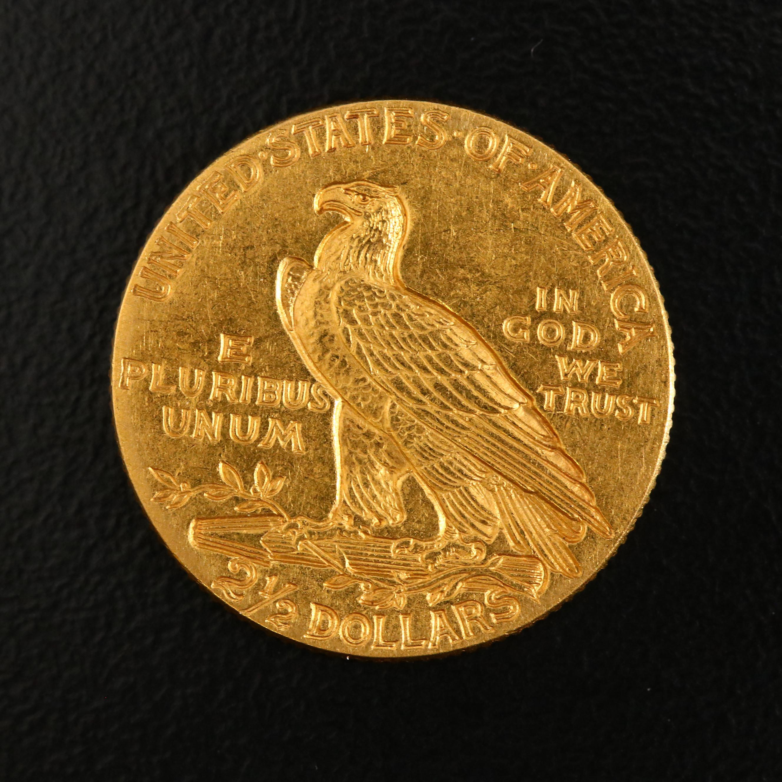 1913 Indian Head $2.50 Gold Quarter Eagle
