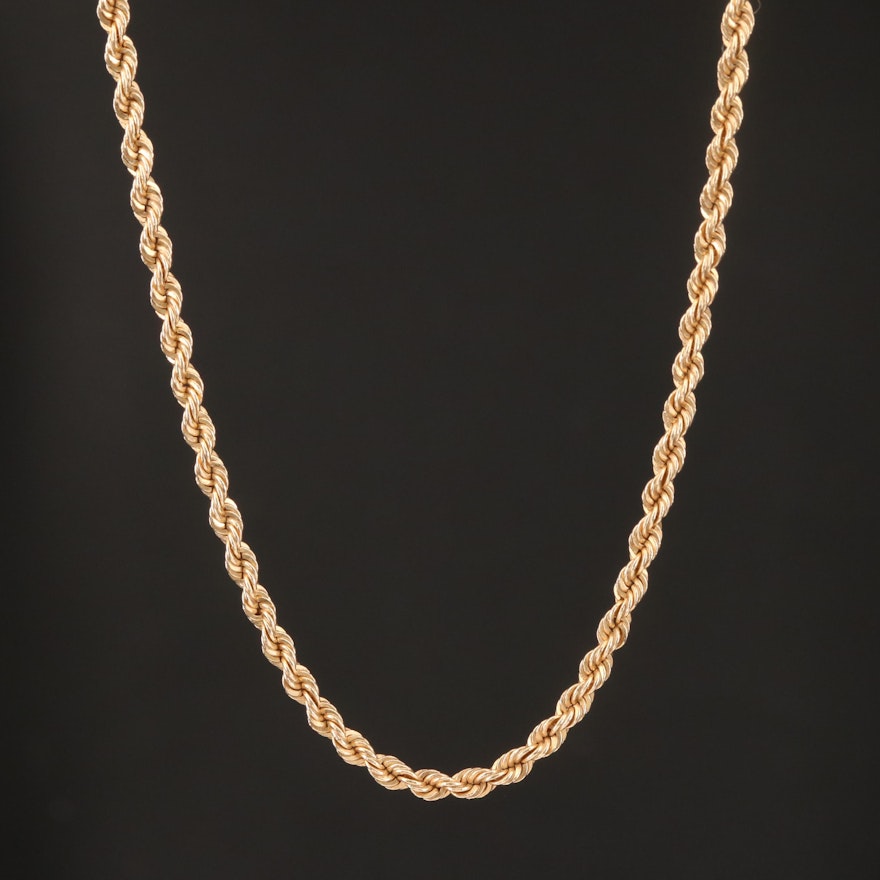 14K Rope Link Chain