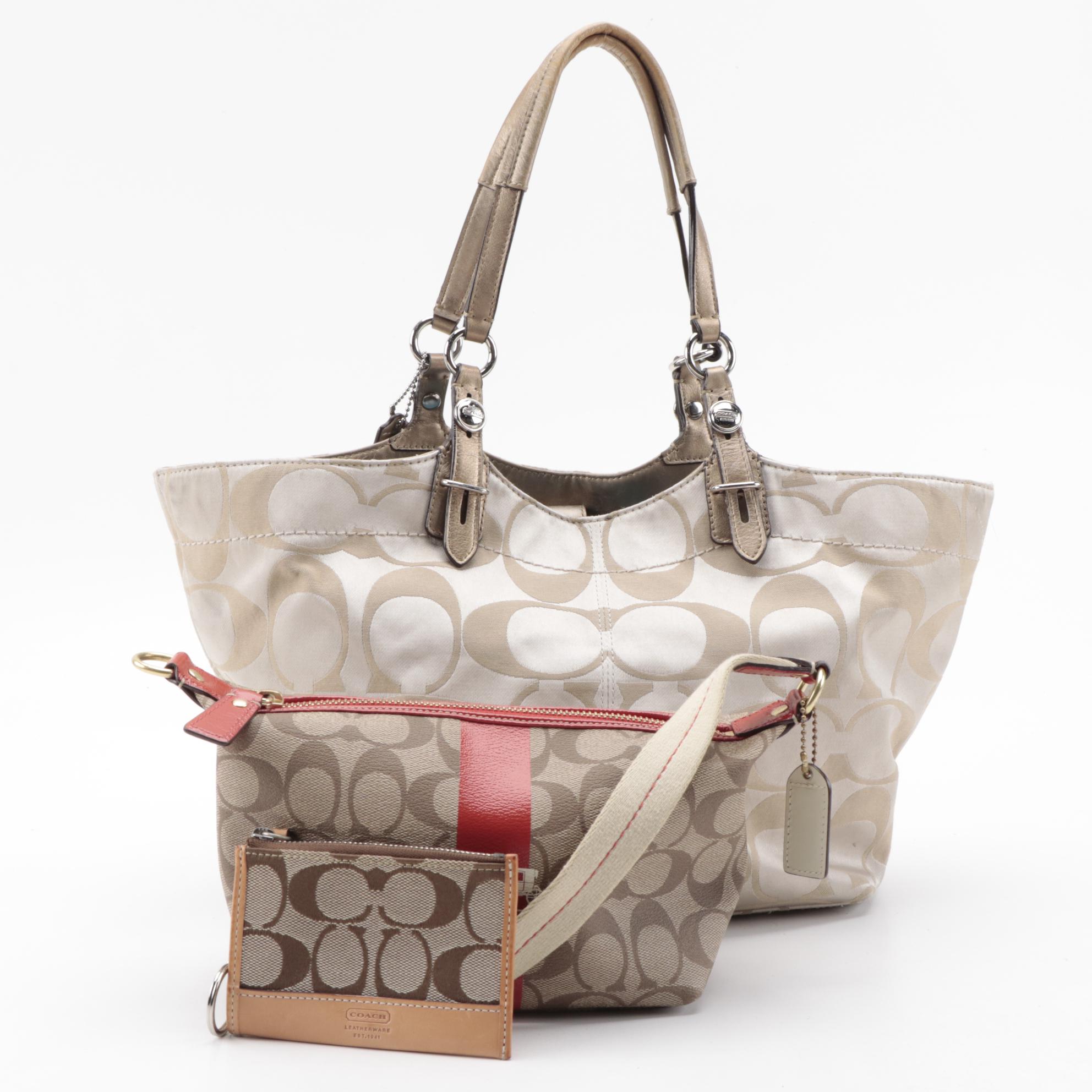 Coach Signature Shoulder Bag, Accessories Bag and Wallet