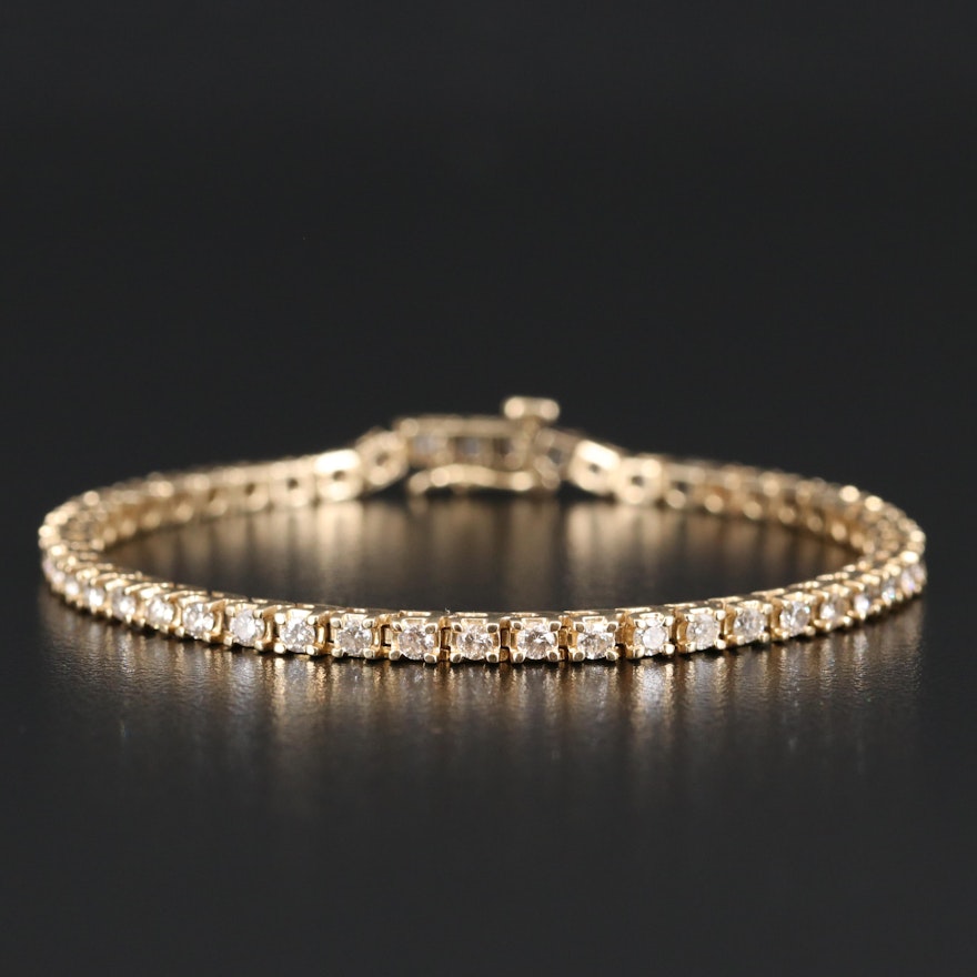 14K 2.20 CTW Diamond Tennis Bracelet