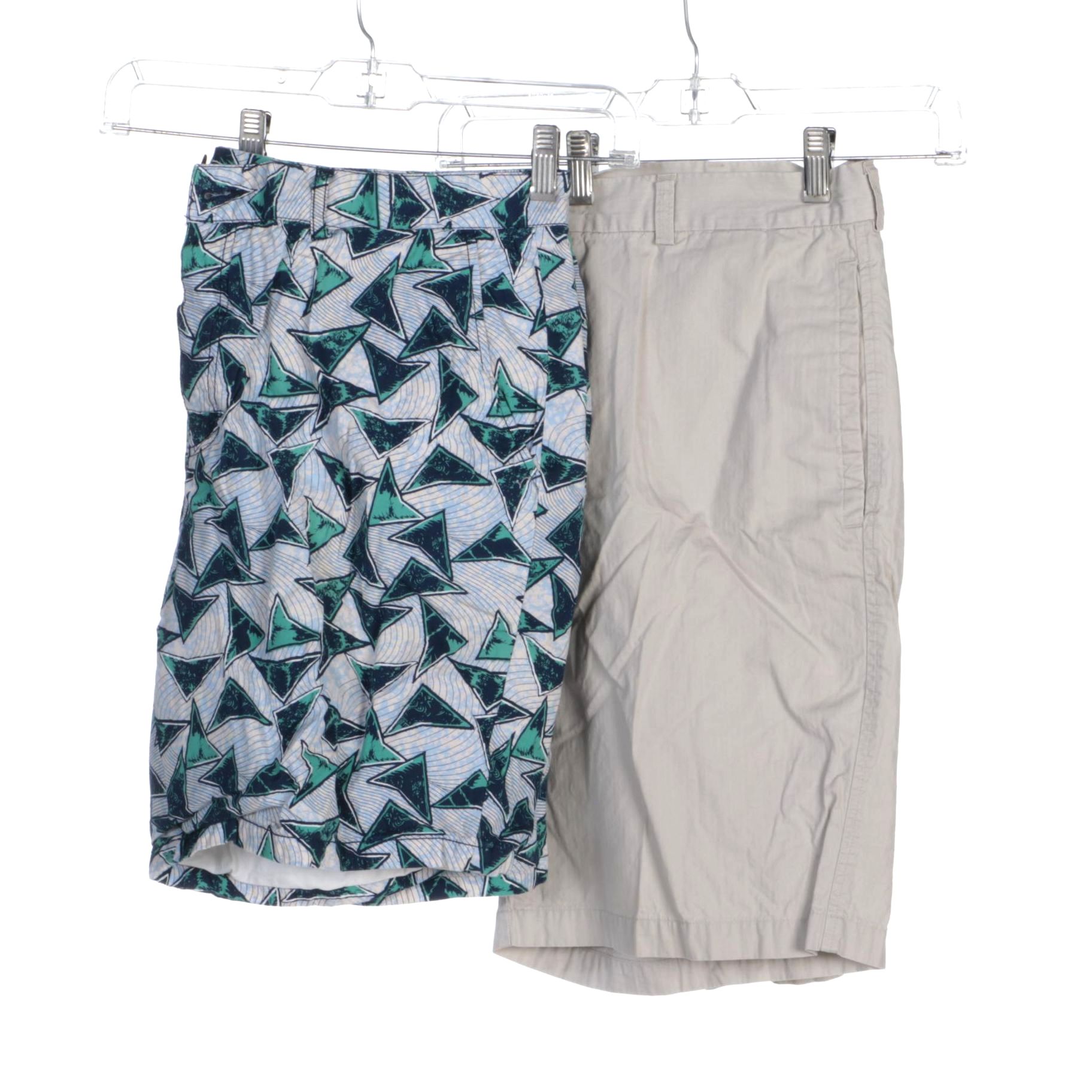 Men's Kenneth Cole Reaction Khaki Shorts and Farah Vintage Patterned Shorts