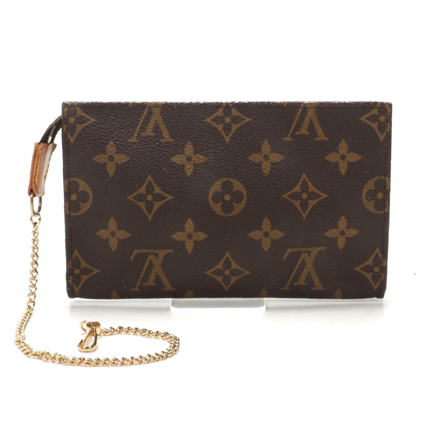 Louis Vuitton Bucket Pouch PM in Monogram Canvas with Chain