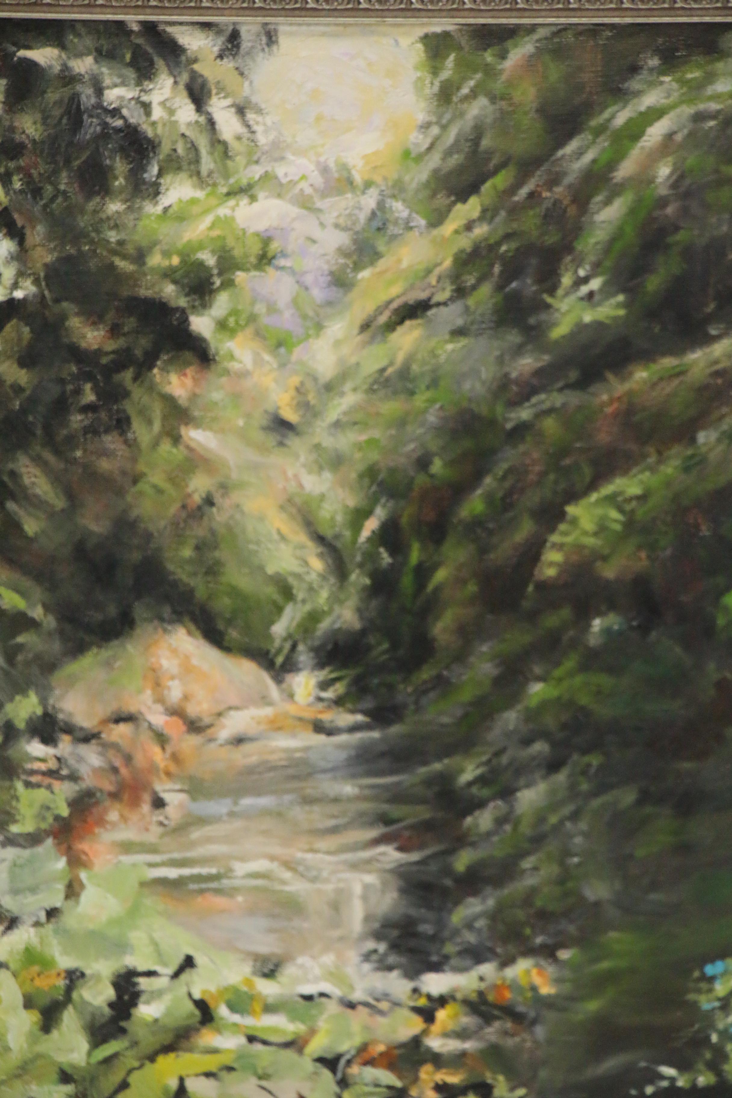 Leigh Rodenbough Landscape Oil Painting, Late 20th Century