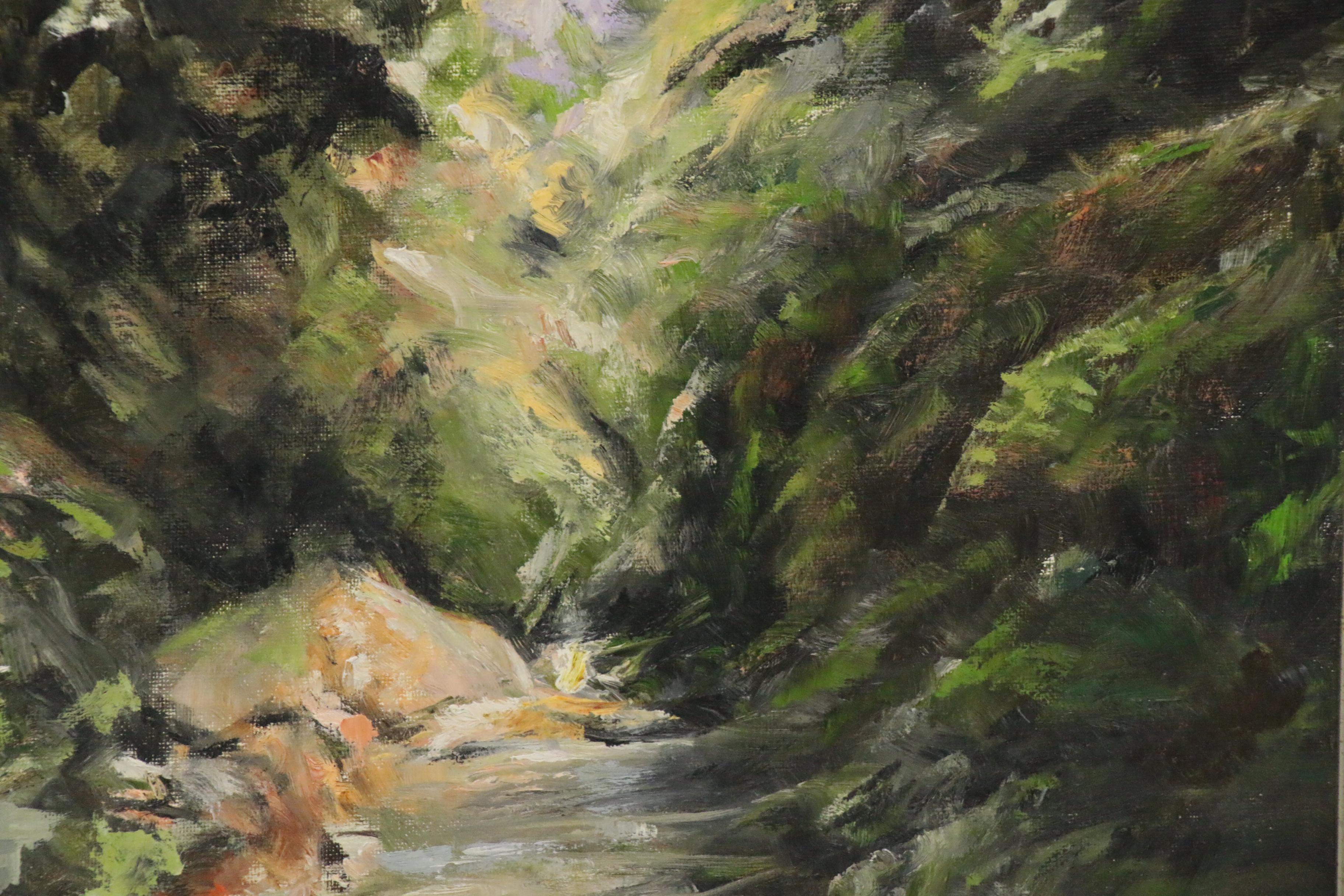 Leigh Rodenbough Landscape Oil Painting, Late 20th Century