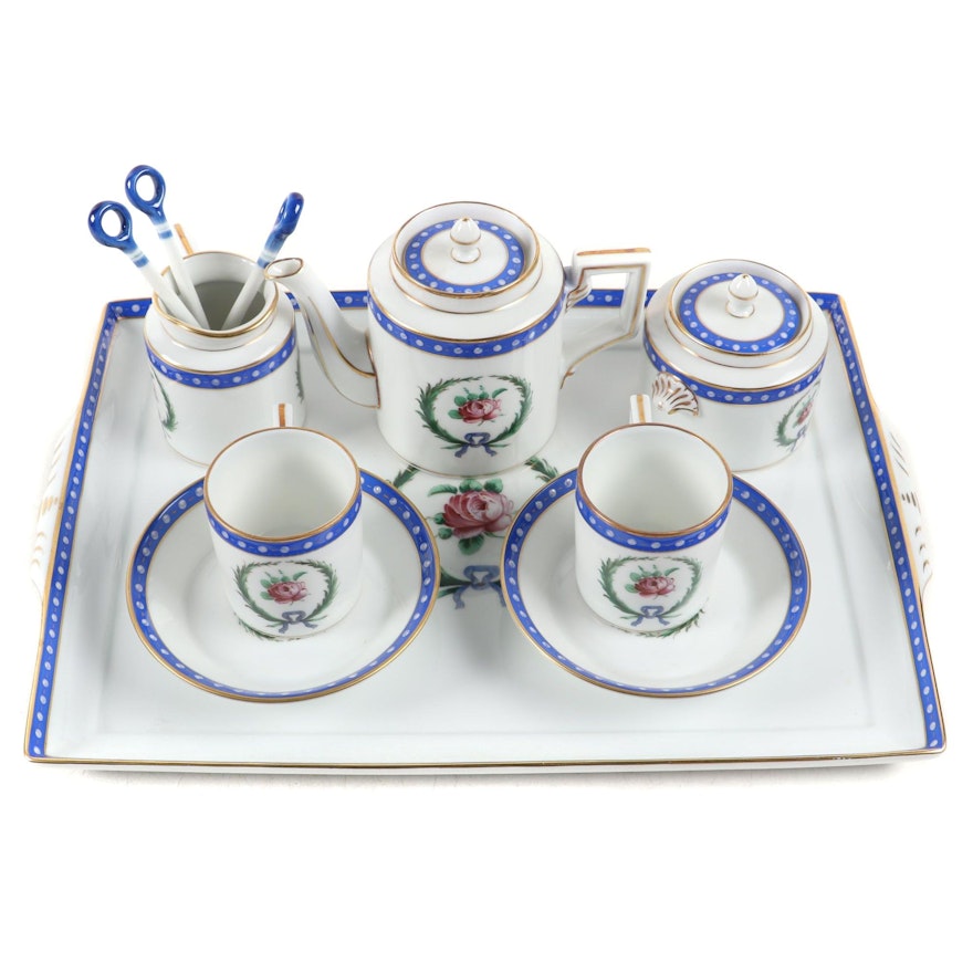 Richard Ginori "Princess Blue" Italian Porcelain Tea Set