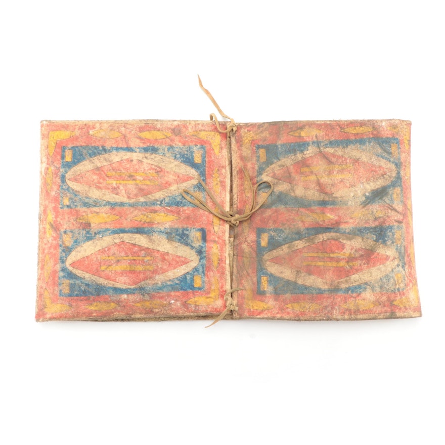 Plains Style Geometric Motif Parfleche Envelope