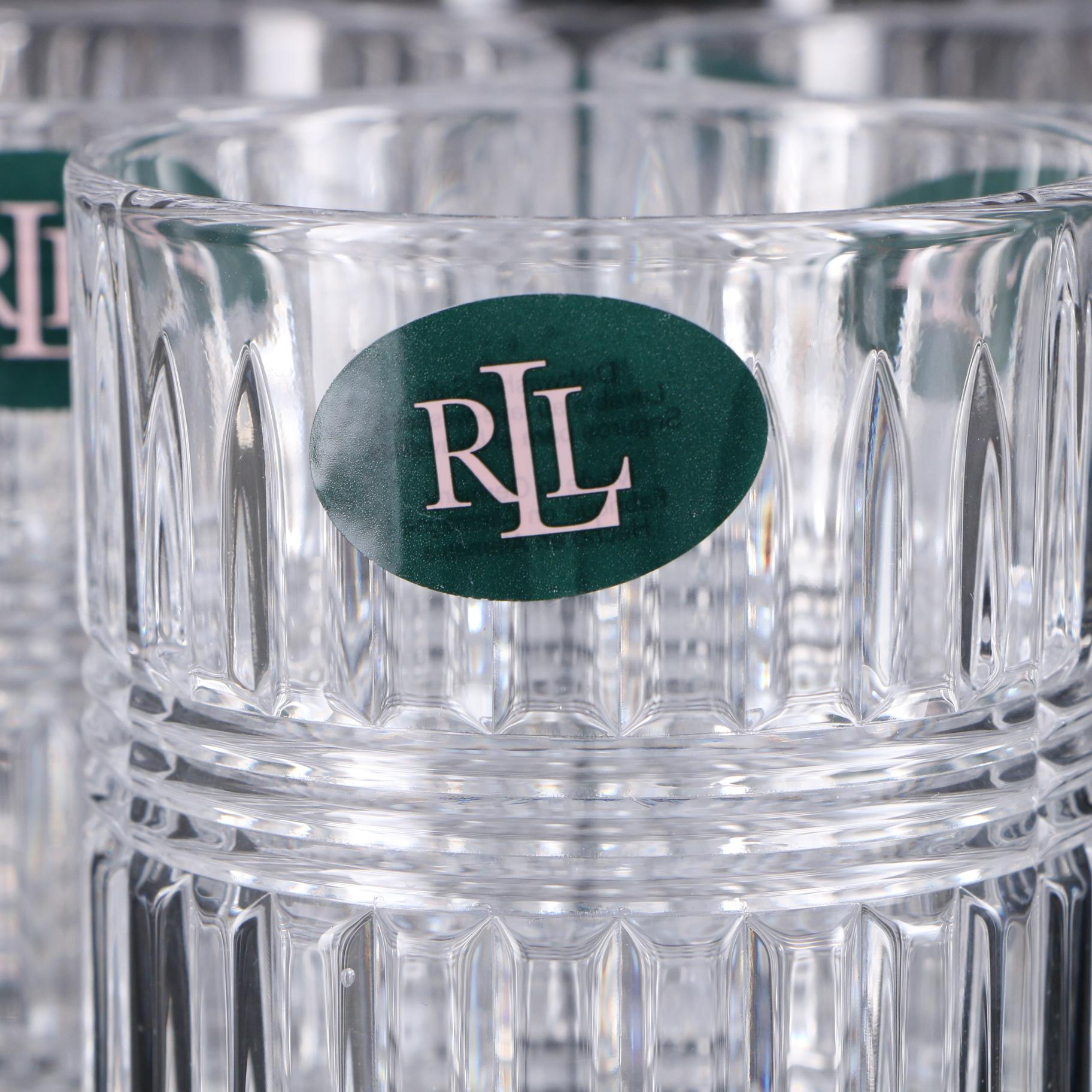 Ralph Lauren "Ettrick" Crystal Highball Glasses