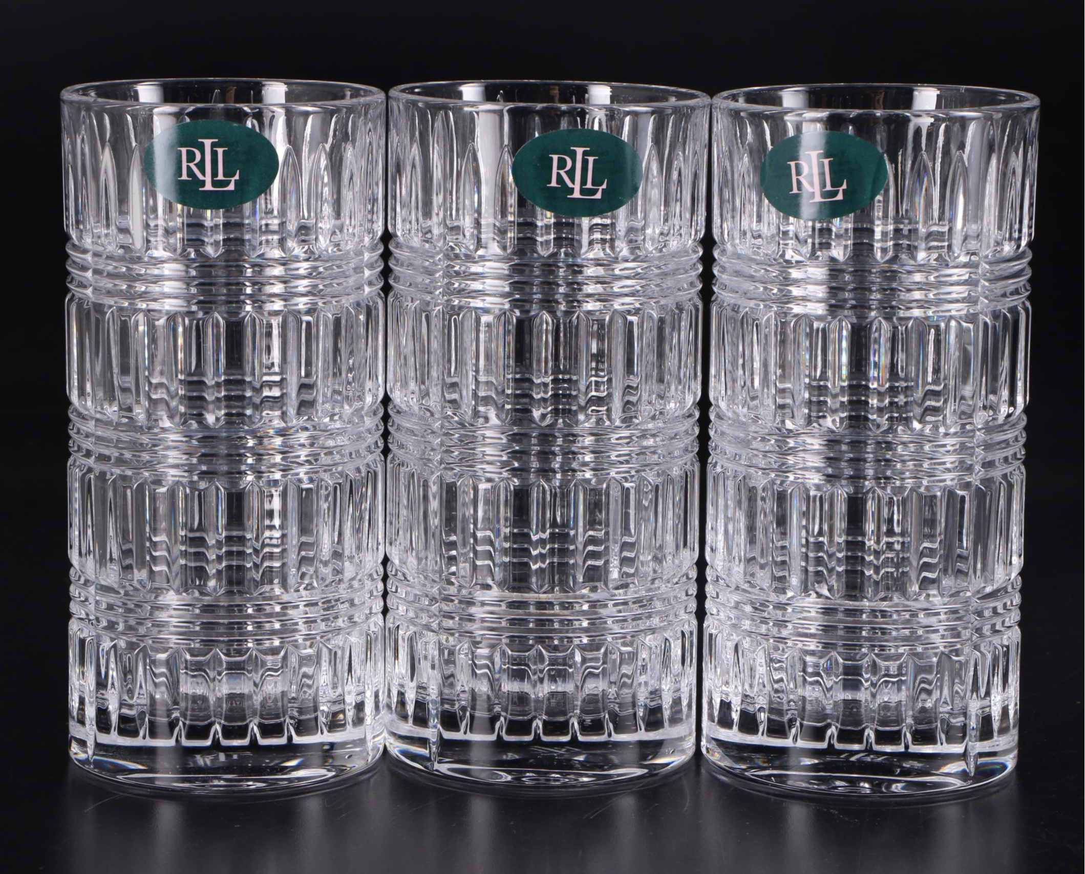 Ralph Lauren "Ettrick" Crystal Highball Glasses