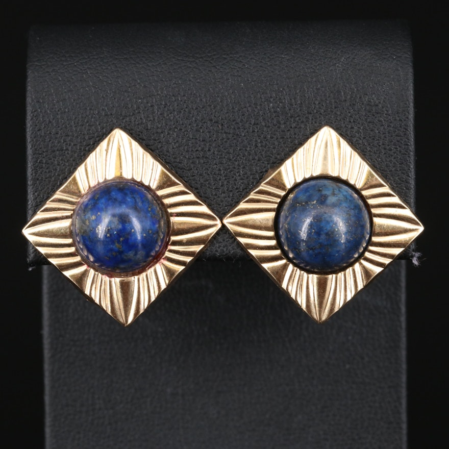 14K Lapis Lazuli Earrings