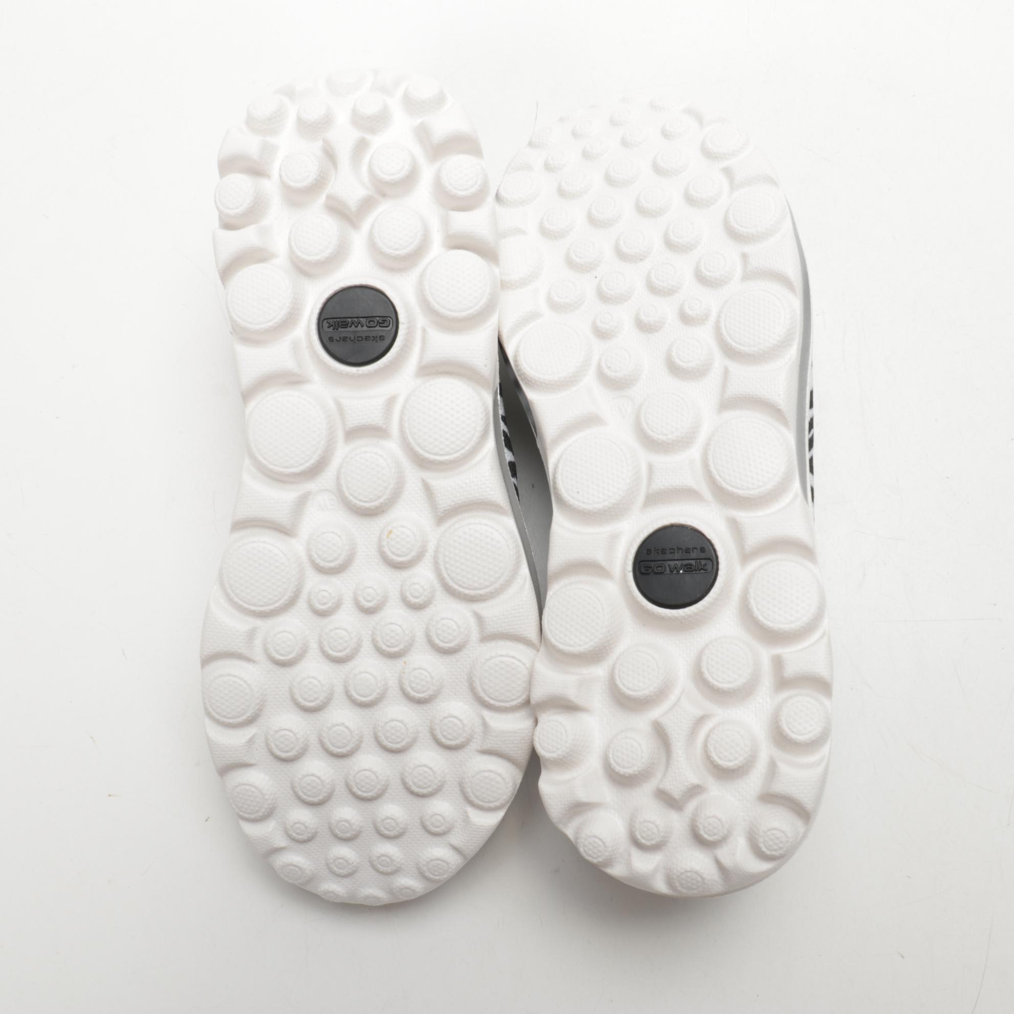 Skechers Performance Go Walk Slip-On Sneaker in Wild Thing Zebra Print