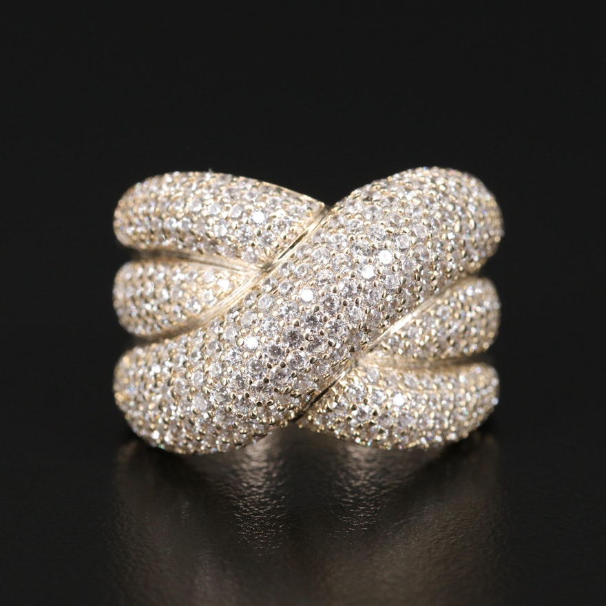 Sterling Silver Cubic Zirconia Ring