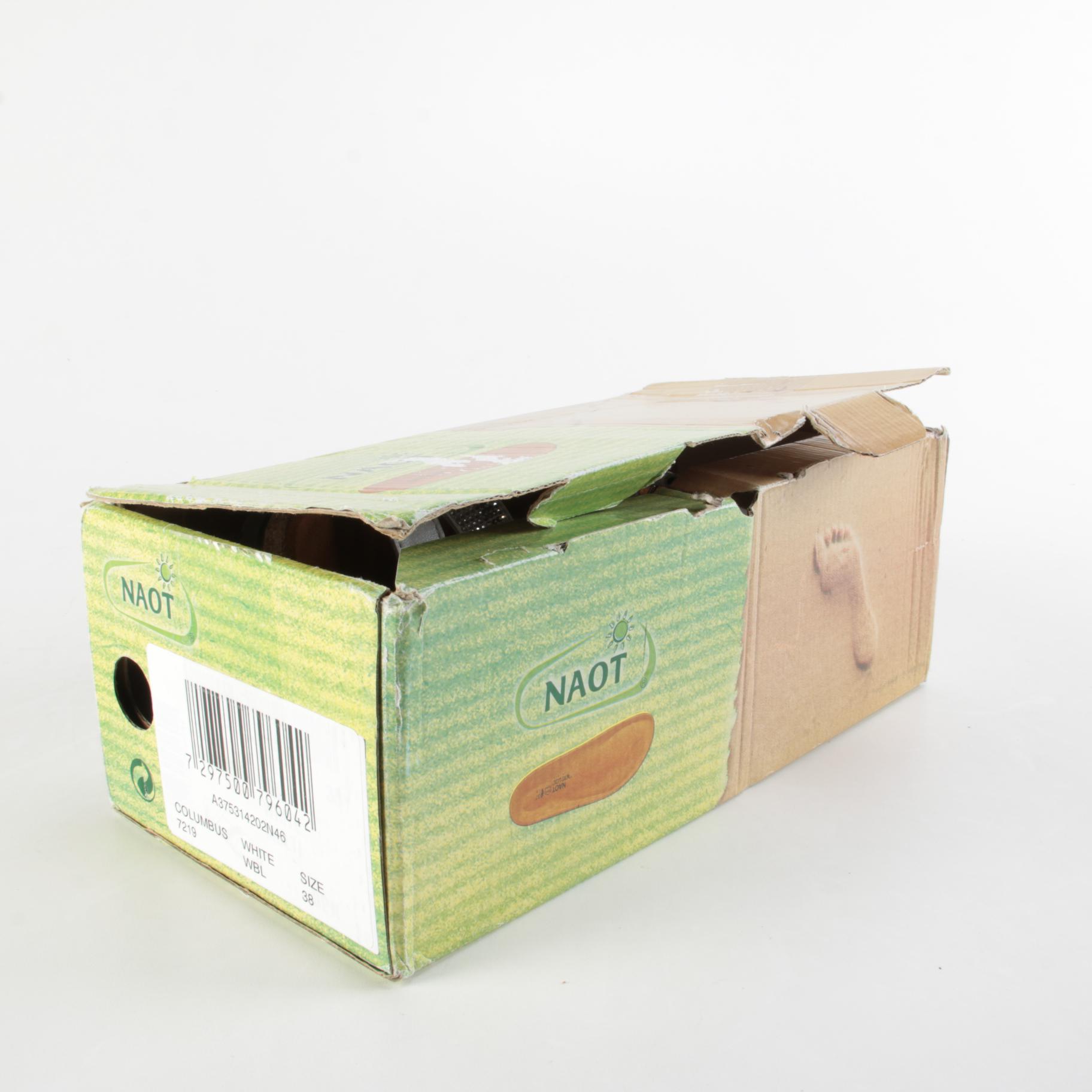 Noat Columbus Sandals in White Pearl Leather with Embellishments