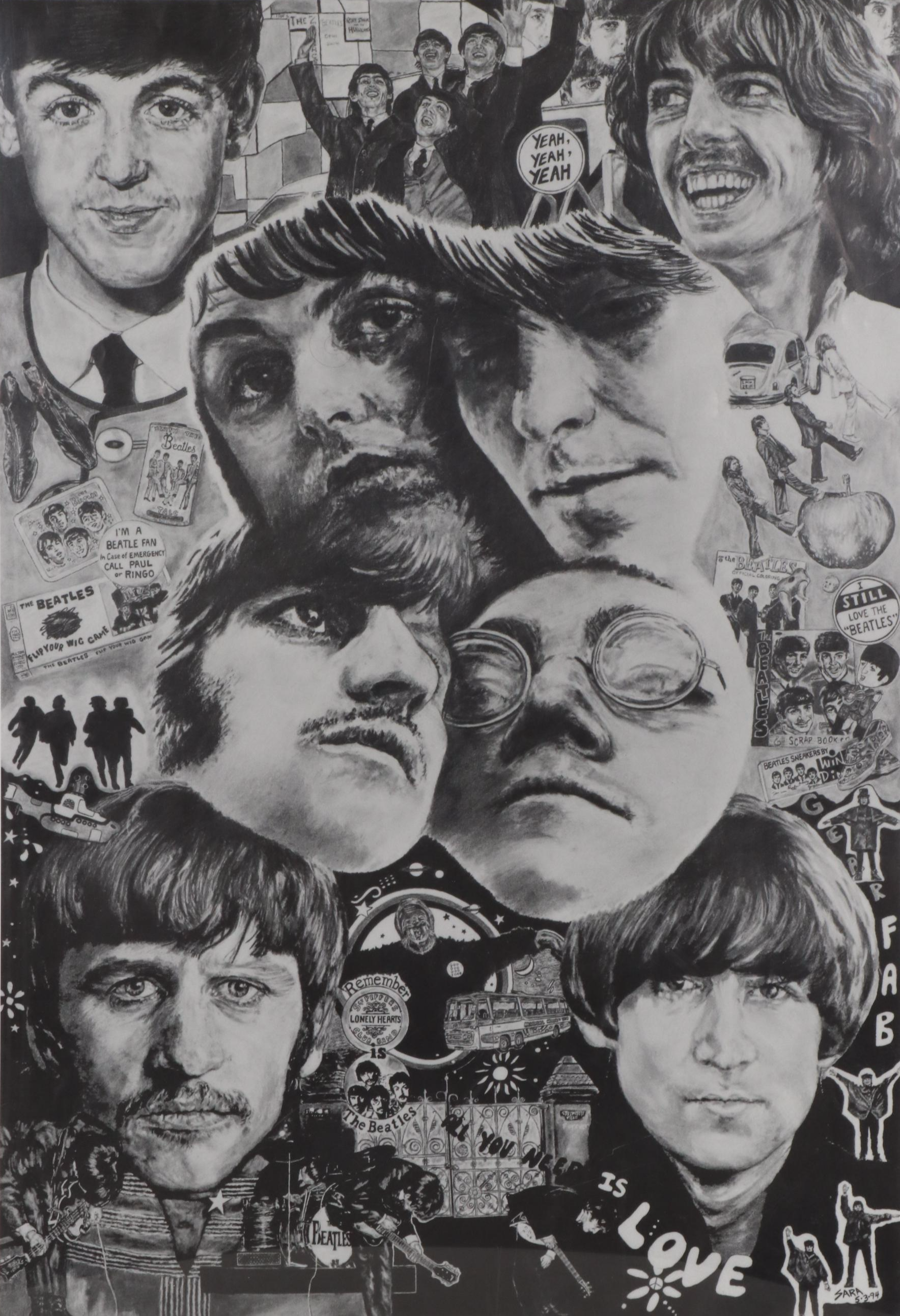 Offset Lithograph after Sara Gauthier "Fab Four," 1994