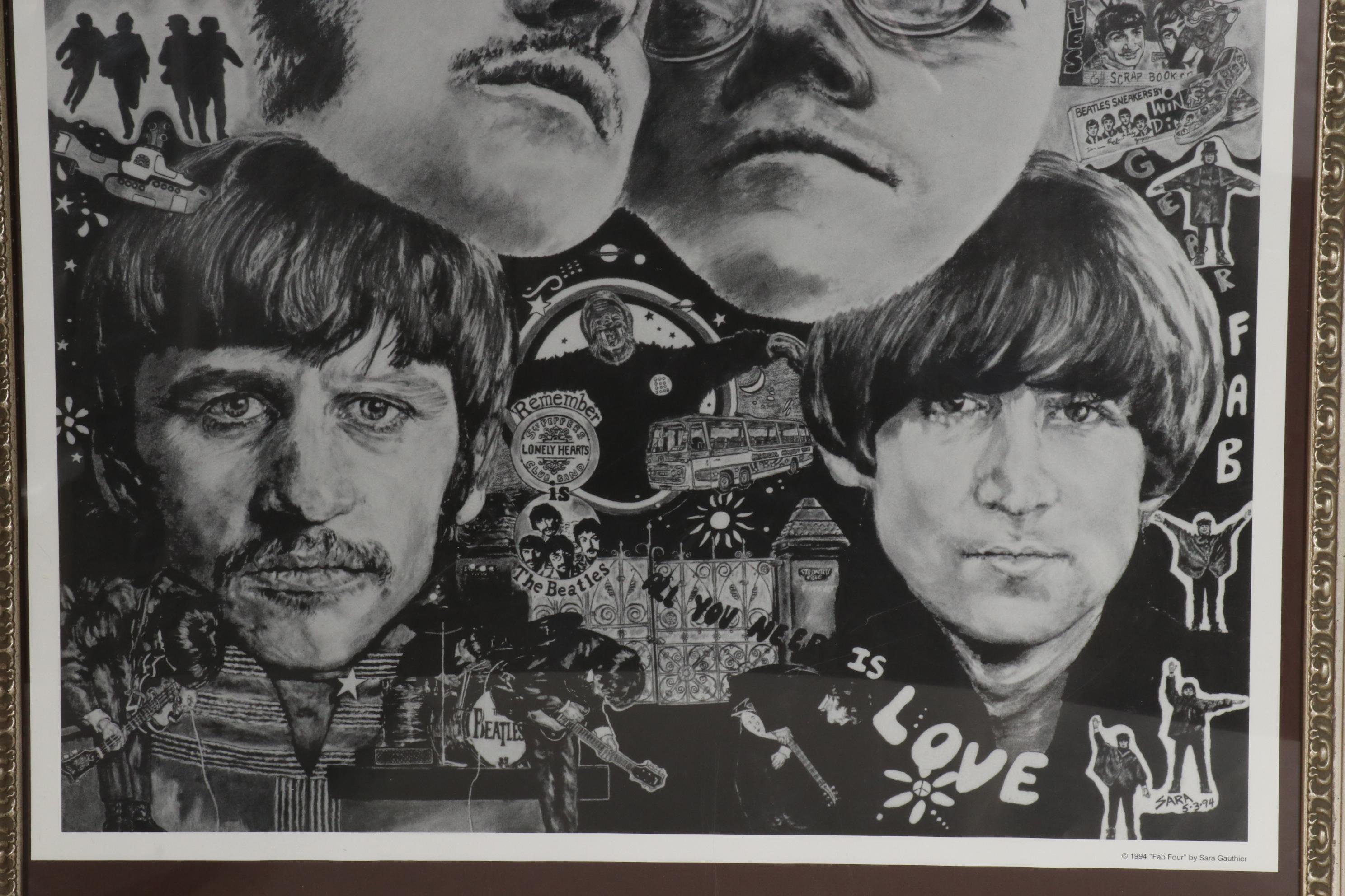 Offset Lithograph after Sara Gauthier "Fab Four," 1994