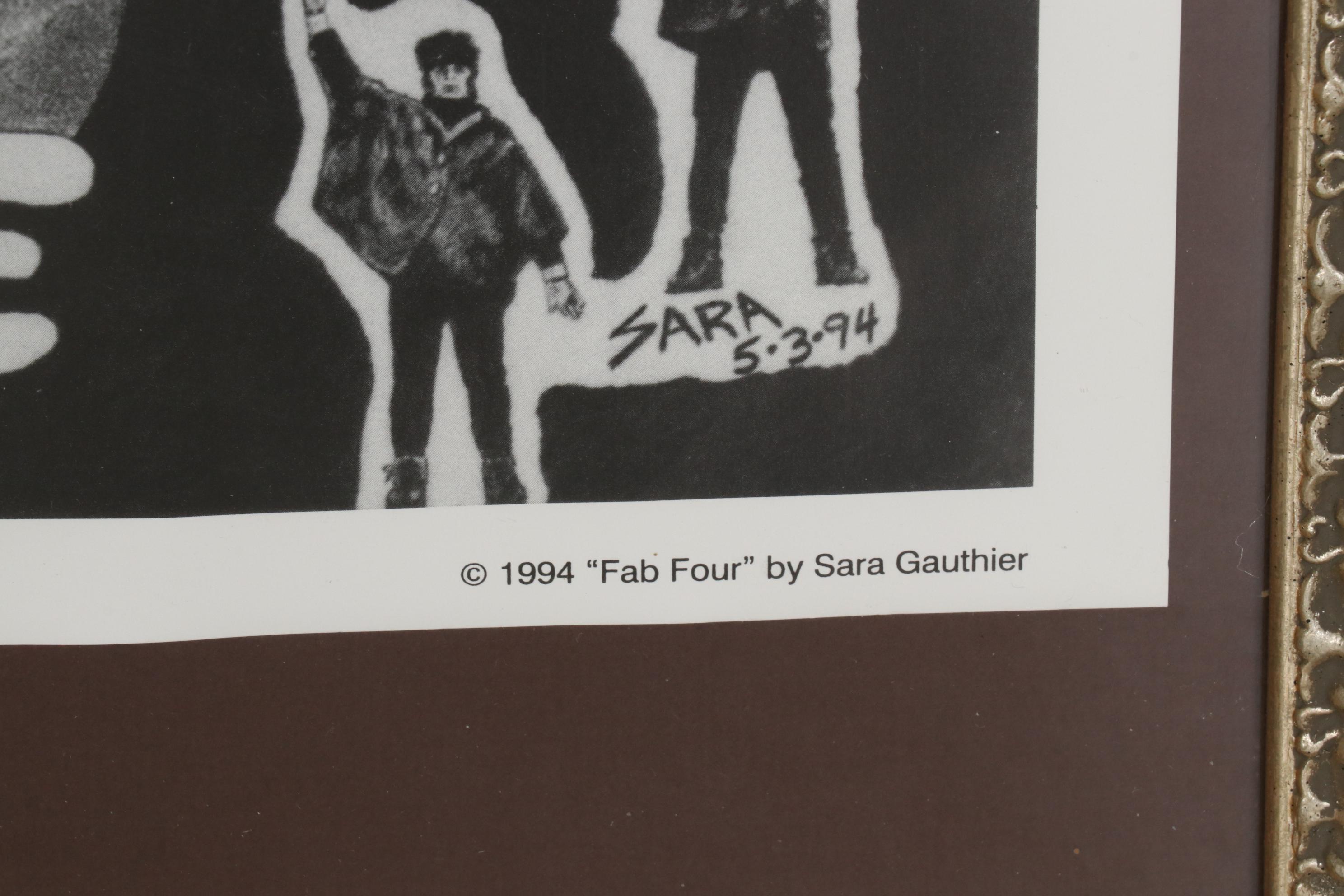 Offset Lithograph after Sara Gauthier "Fab Four," 1994