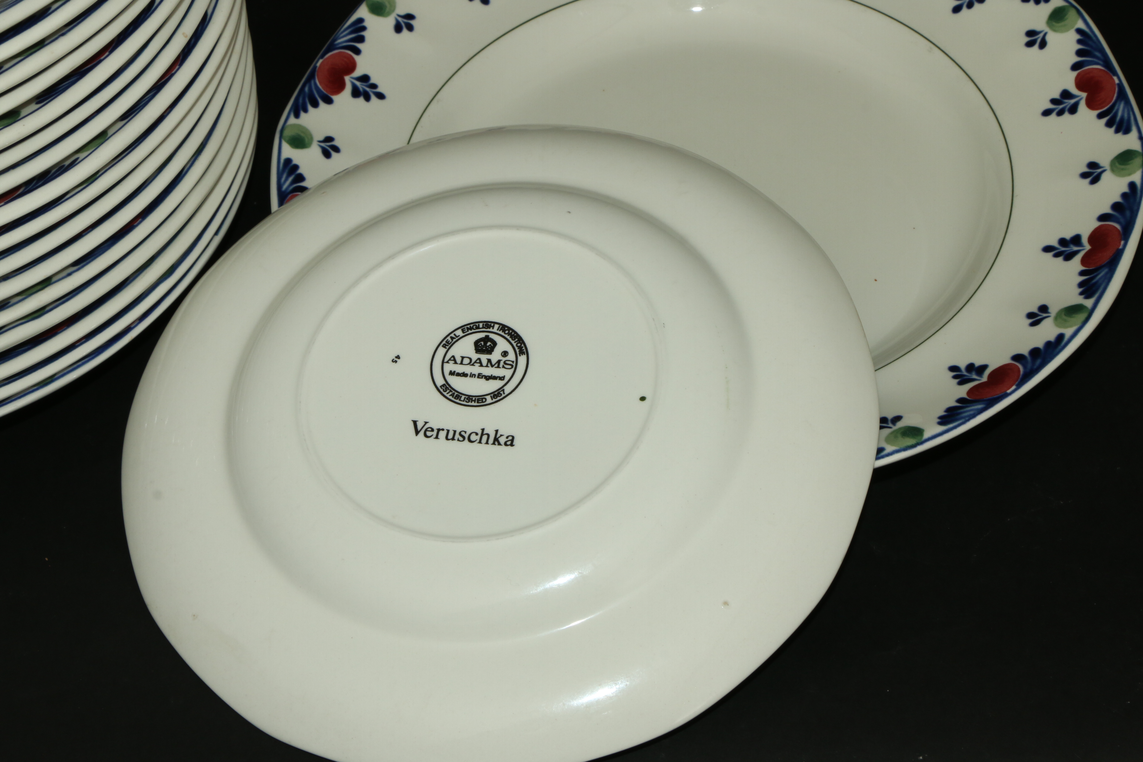 Adams "Veruschka" English Ironstone Dinnerware, 1983–1992