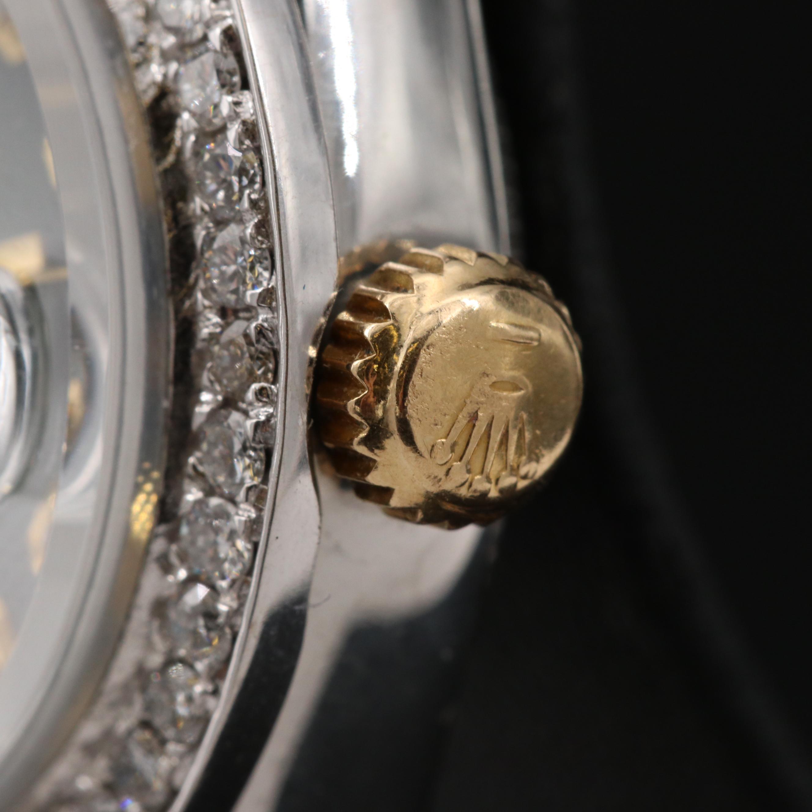 1979 Rolex Datejust Watch with Diamond Bezel