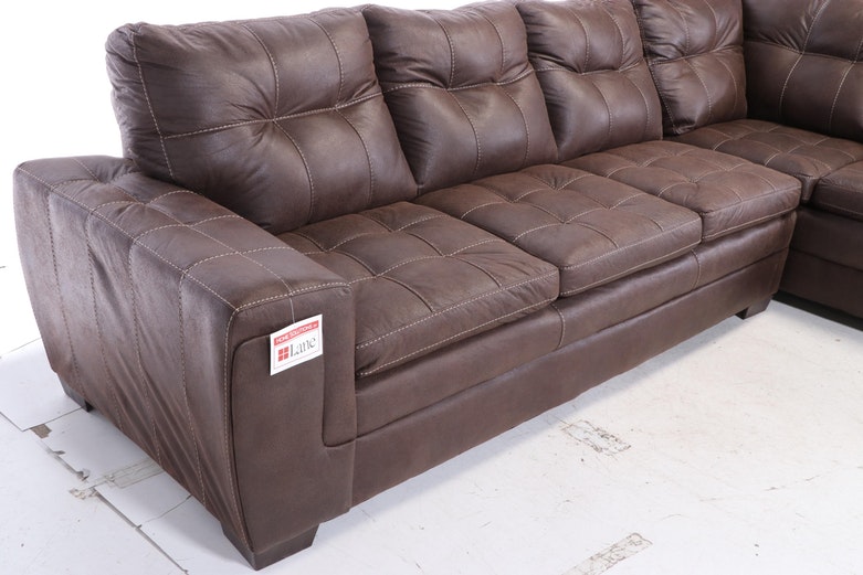 Home Solutions by Lane "Excursion Java" Upholstered Sectional Sofa