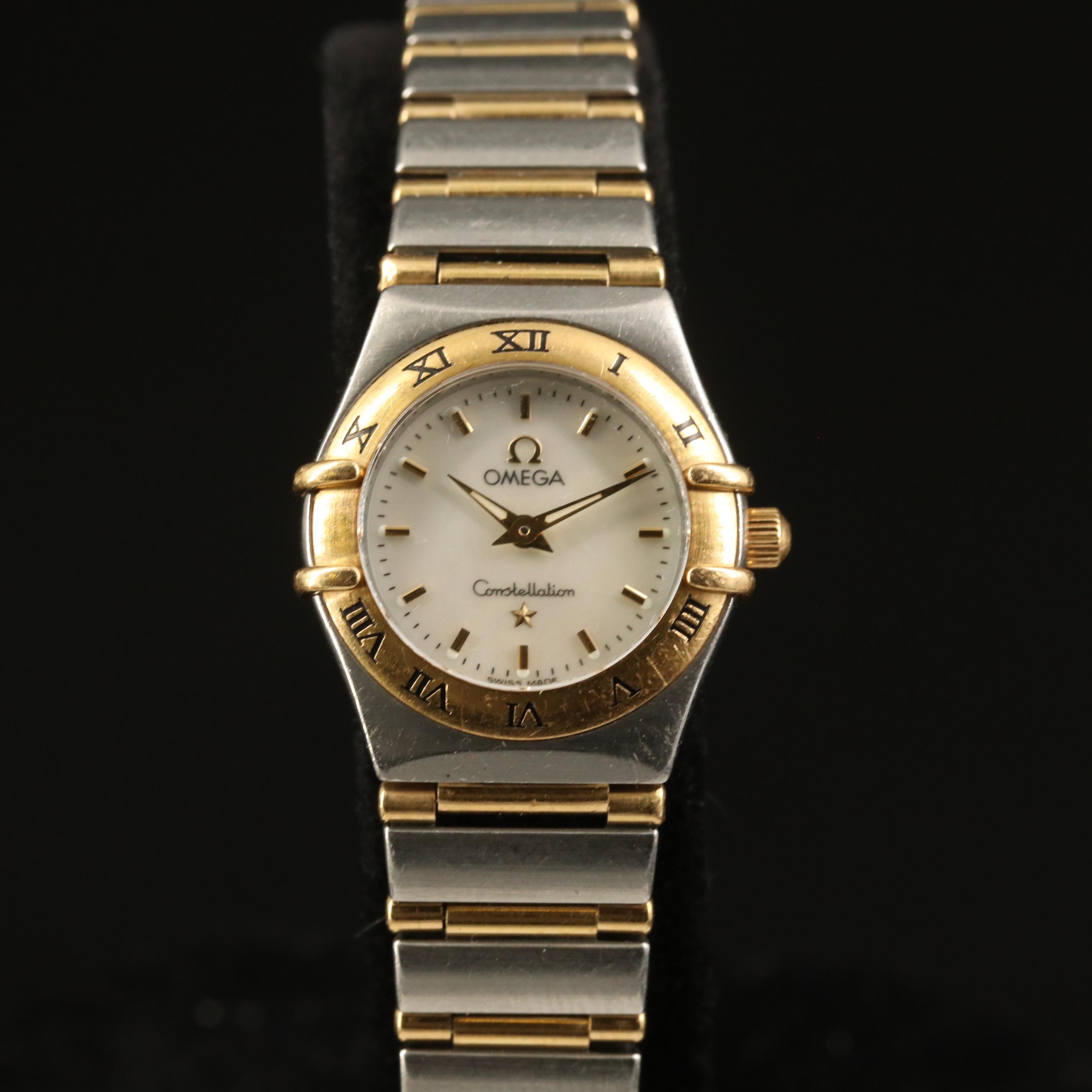 Omega "Constellation" 18K and Stainless Steel Watch