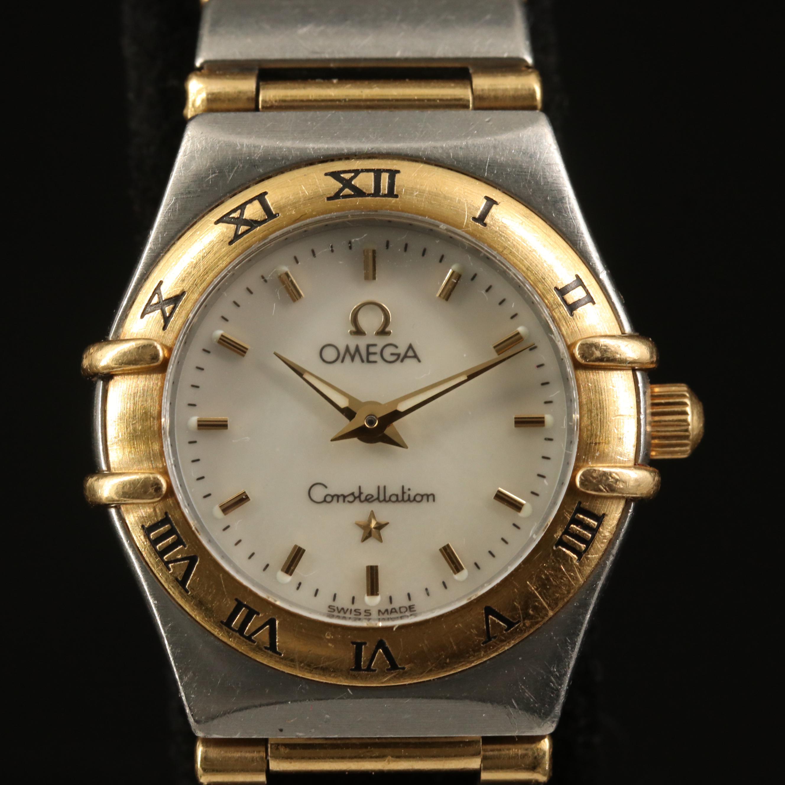 Omega "Constellation" 18K and Stainless Steel Watch