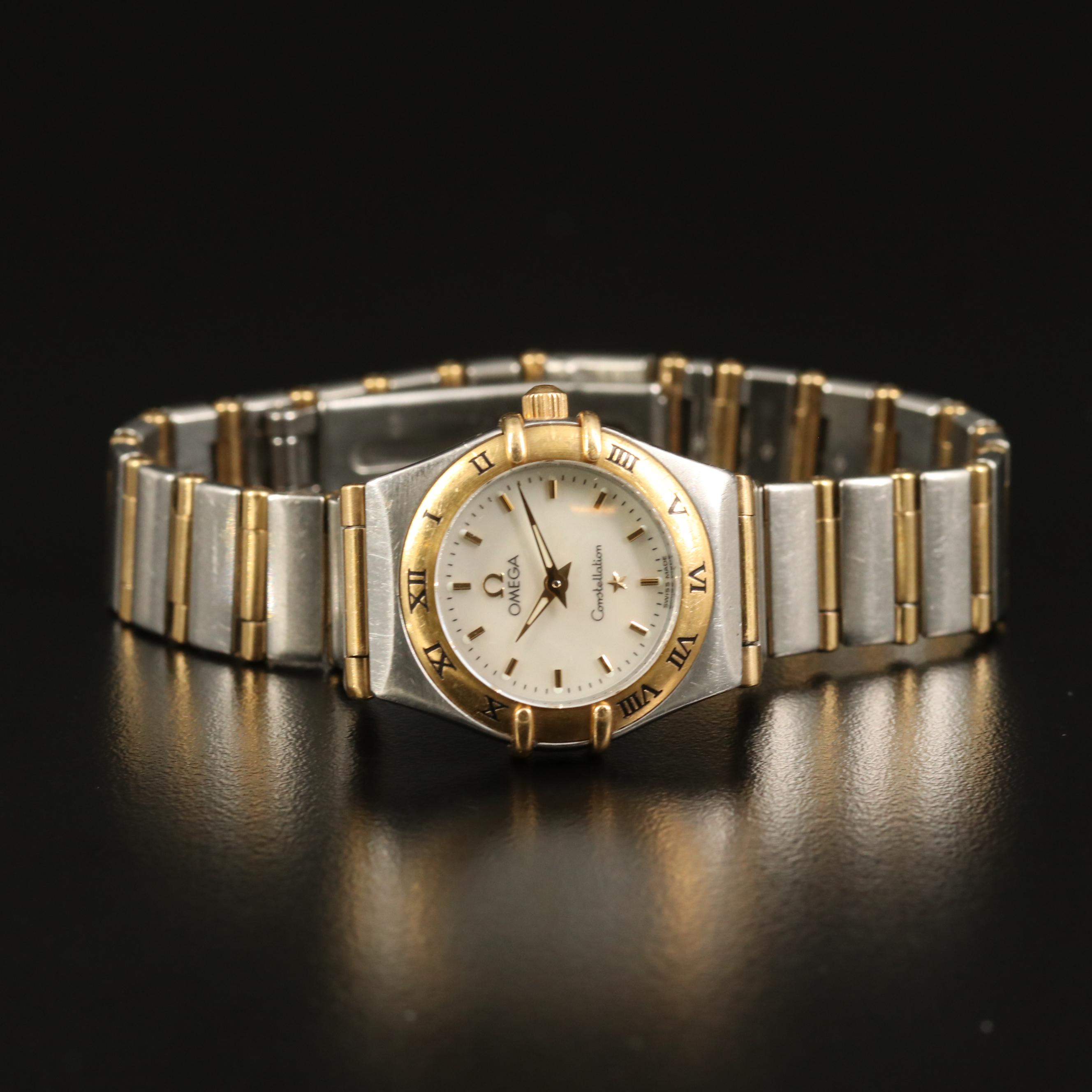 Omega "Constellation" 18K and Stainless Steel Watch