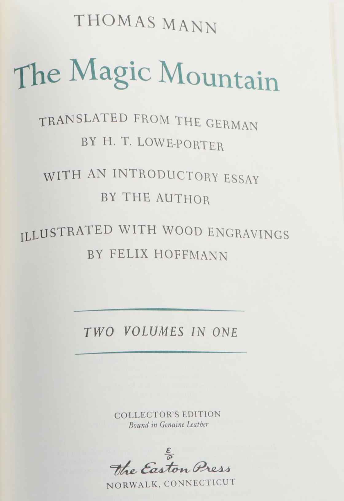 "The Magic Mountain" by Thomas Mann and More Easton Press Edition Books