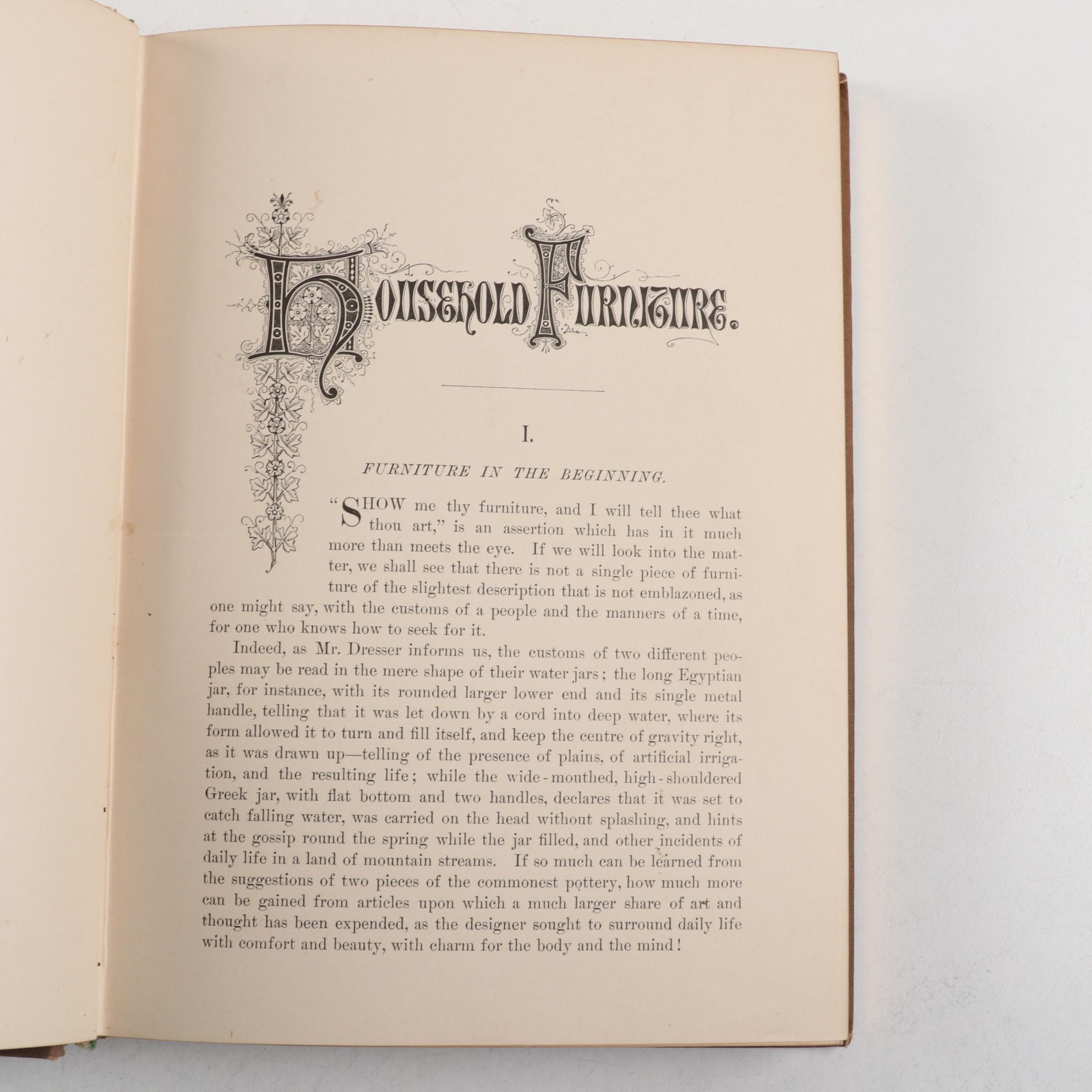 "Art Decoration Applied to Furniture" by Harriet Spofford and Other Books