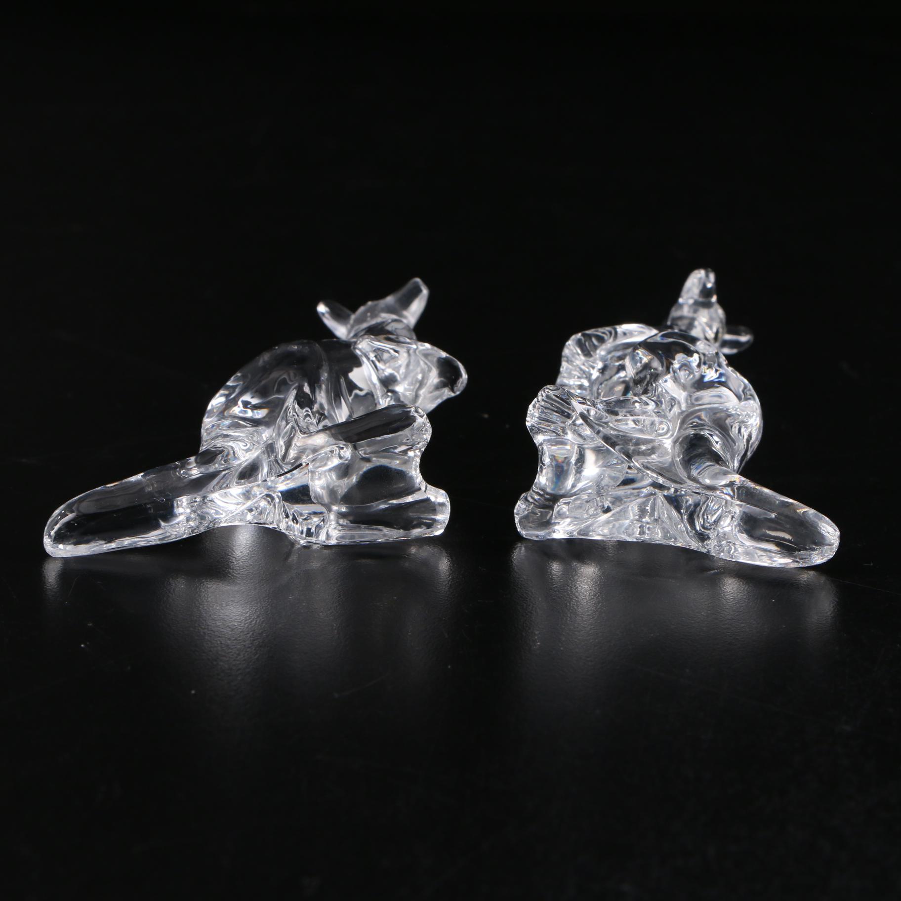 The Franklin Mint "Animals of the Ark" Crystal Kangaroo Figurines, 1976–1978