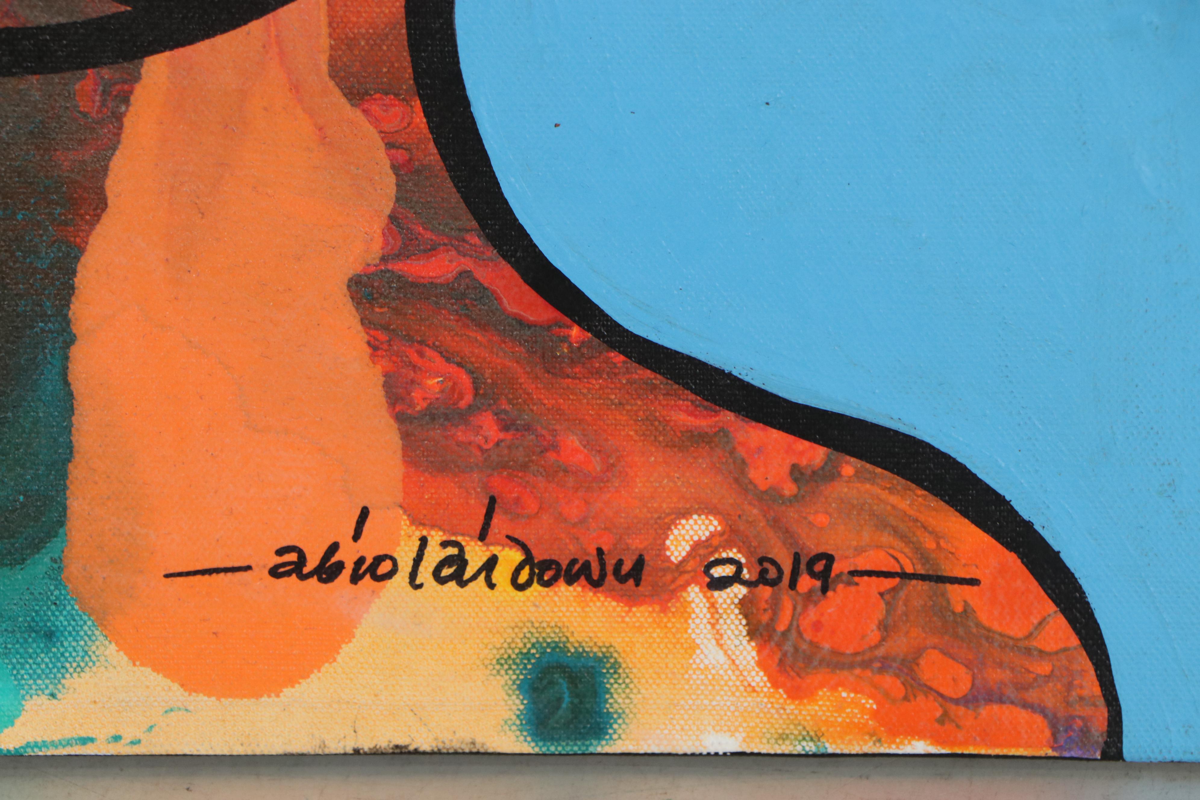 Abiola Idowu Mixed Media Painting "Miracle II," 2020