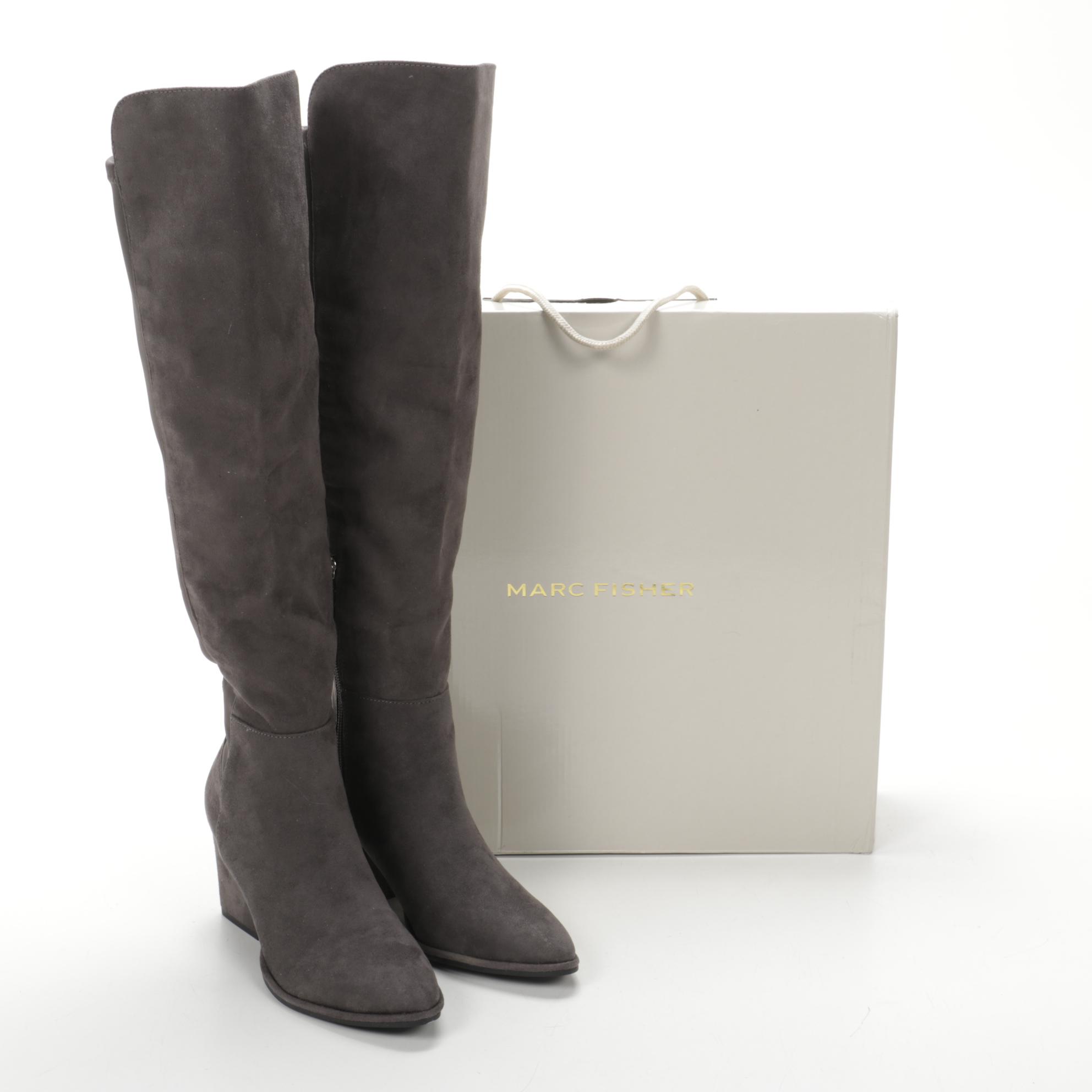 Marc Fisher Lecture3 Knee-High Boots in Grey Multi
