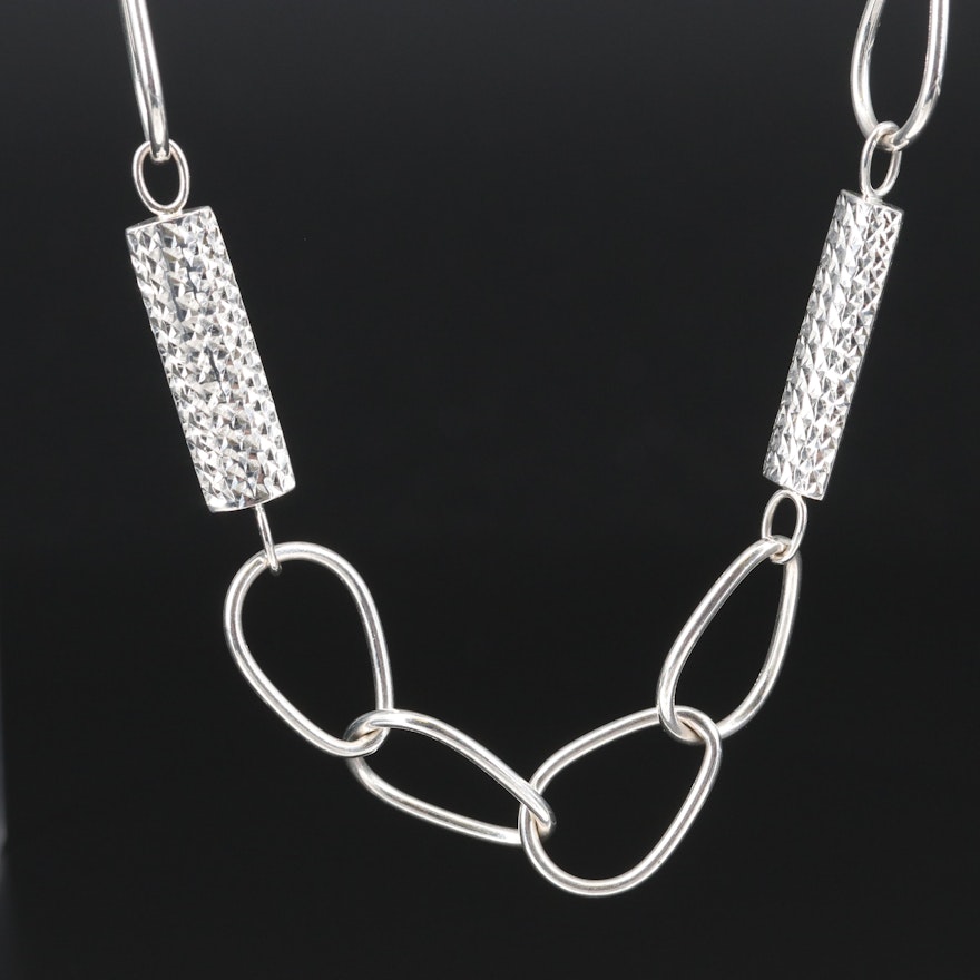 Sterling Silver Link Necklace