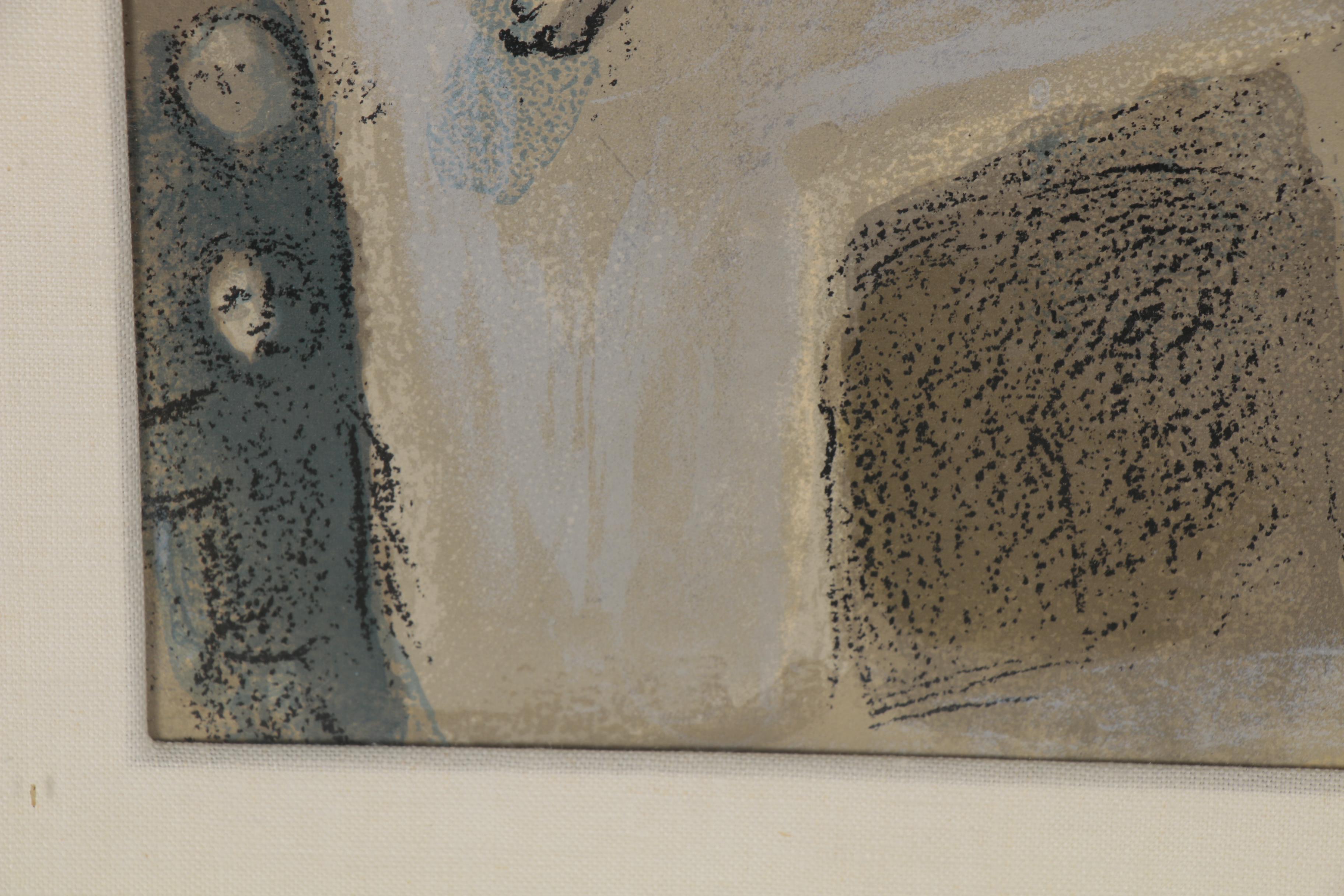 Marc Chagall Lithograph "David Saved by Michal" for "Verve," 1960