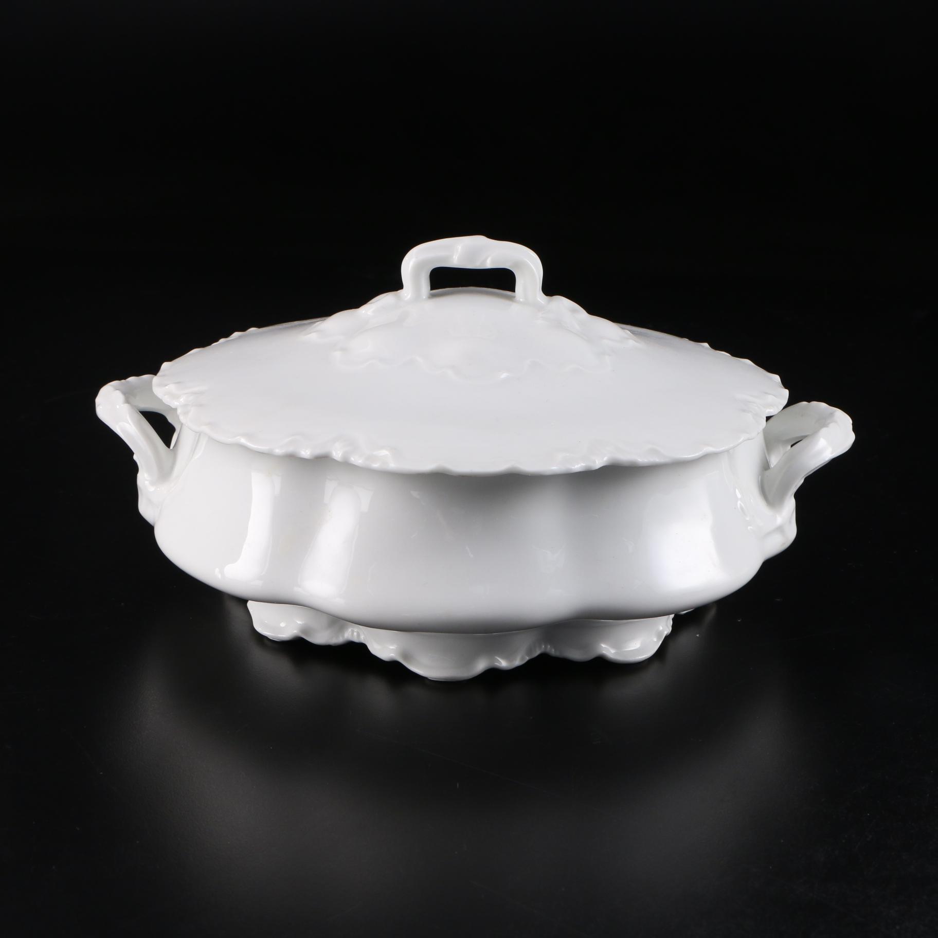 Haviland Limoges "Ranson" Porcelain Covered Vegetable Dish, 1893–1931