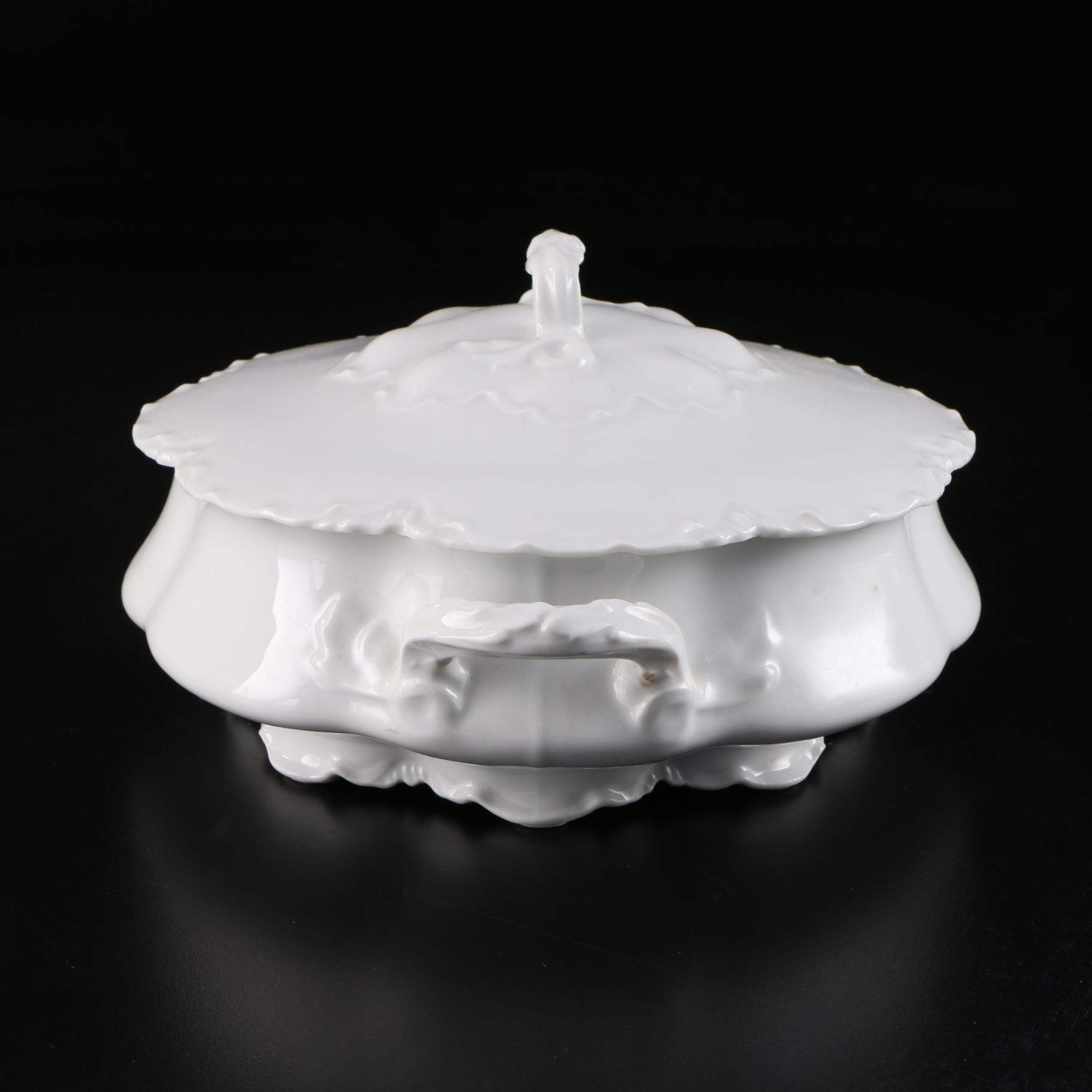 Haviland Limoges "Ranson" Porcelain Covered Vegetable Dish, 1893–1931