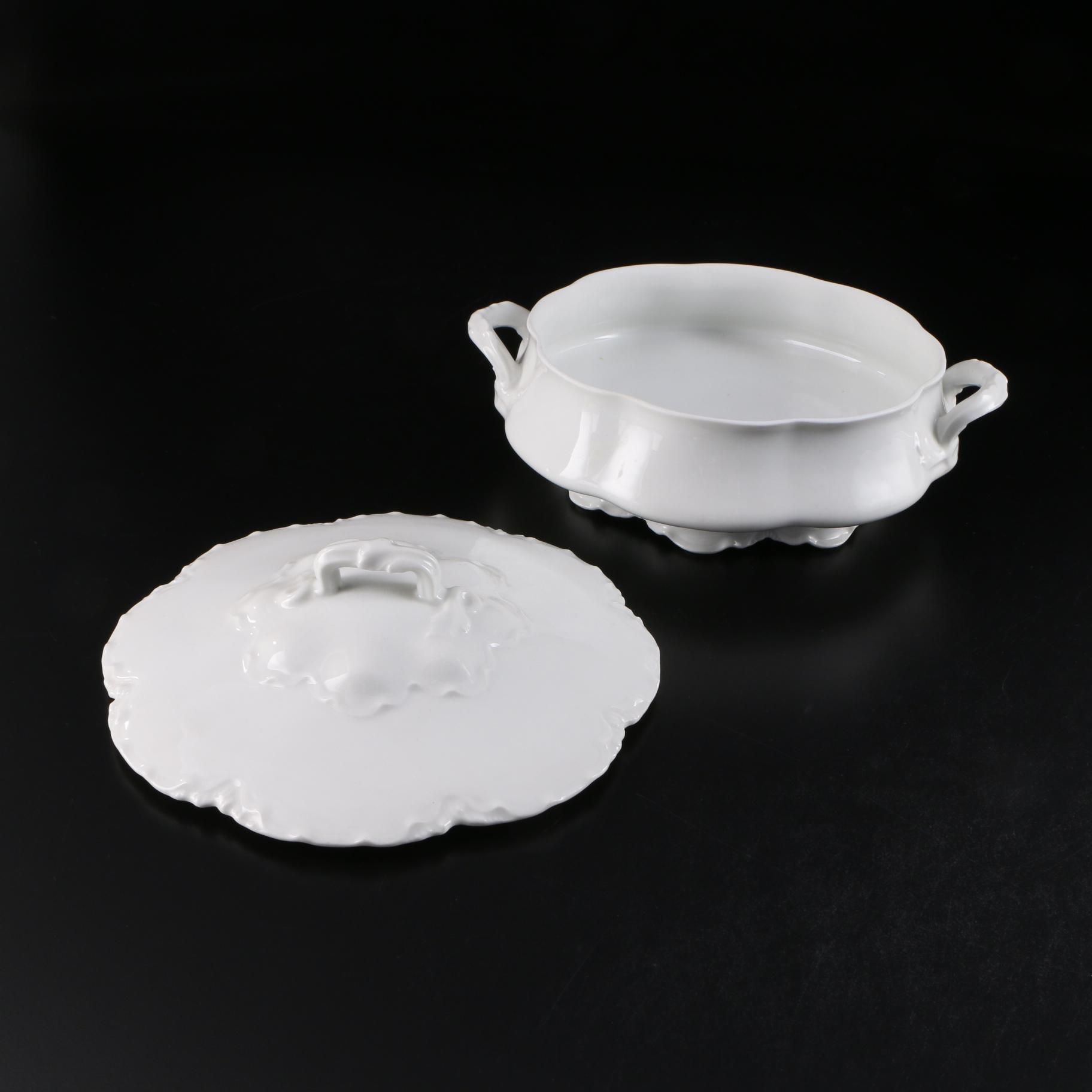 Haviland Limoges "Ranson" Porcelain Covered Vegetable Dish, 1893–1931