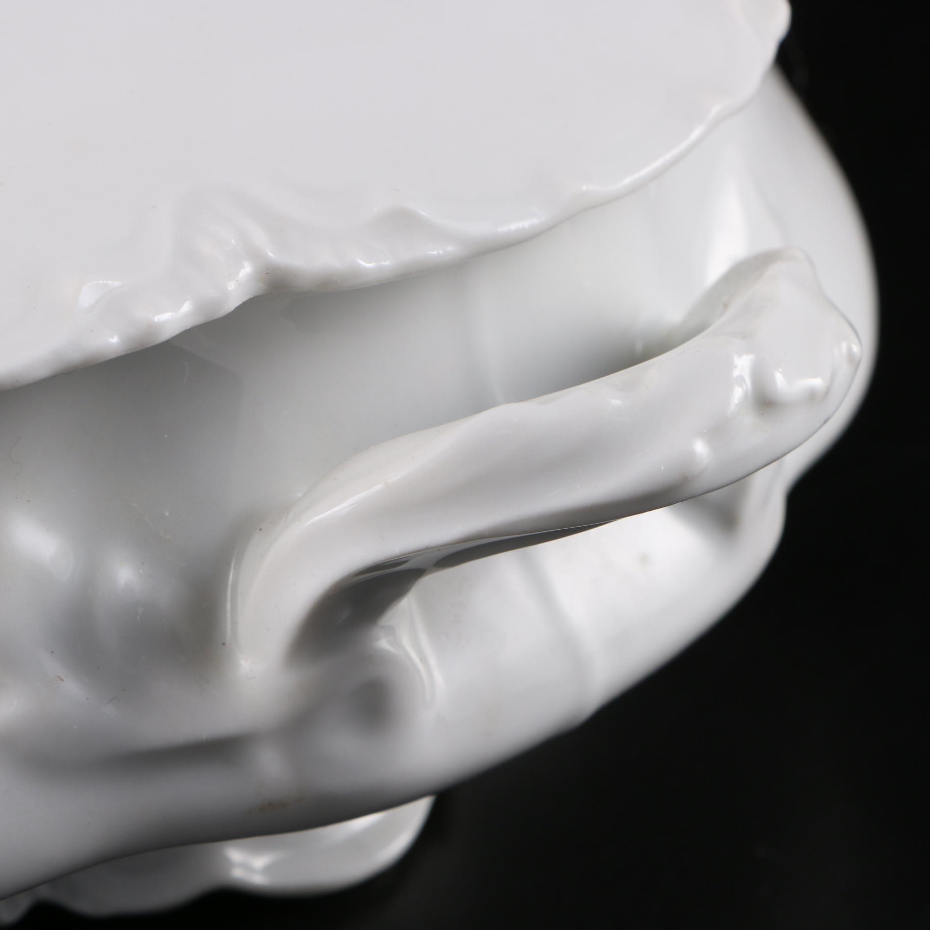 Haviland Limoges "Ranson" Porcelain Covered Vegetable Dish, 1893–1931