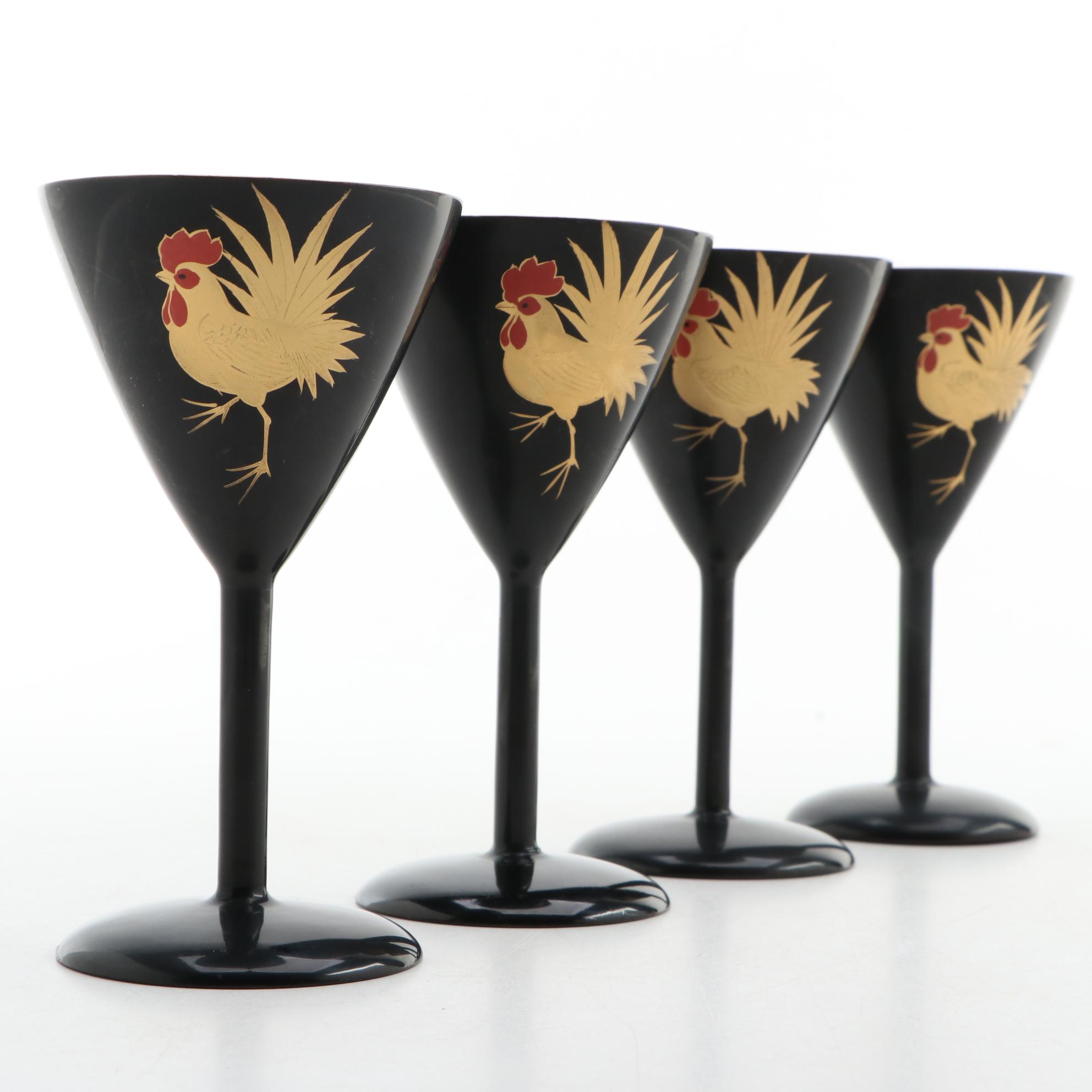 Royal Delft Ceramic Ginger Jar with Other Glasses