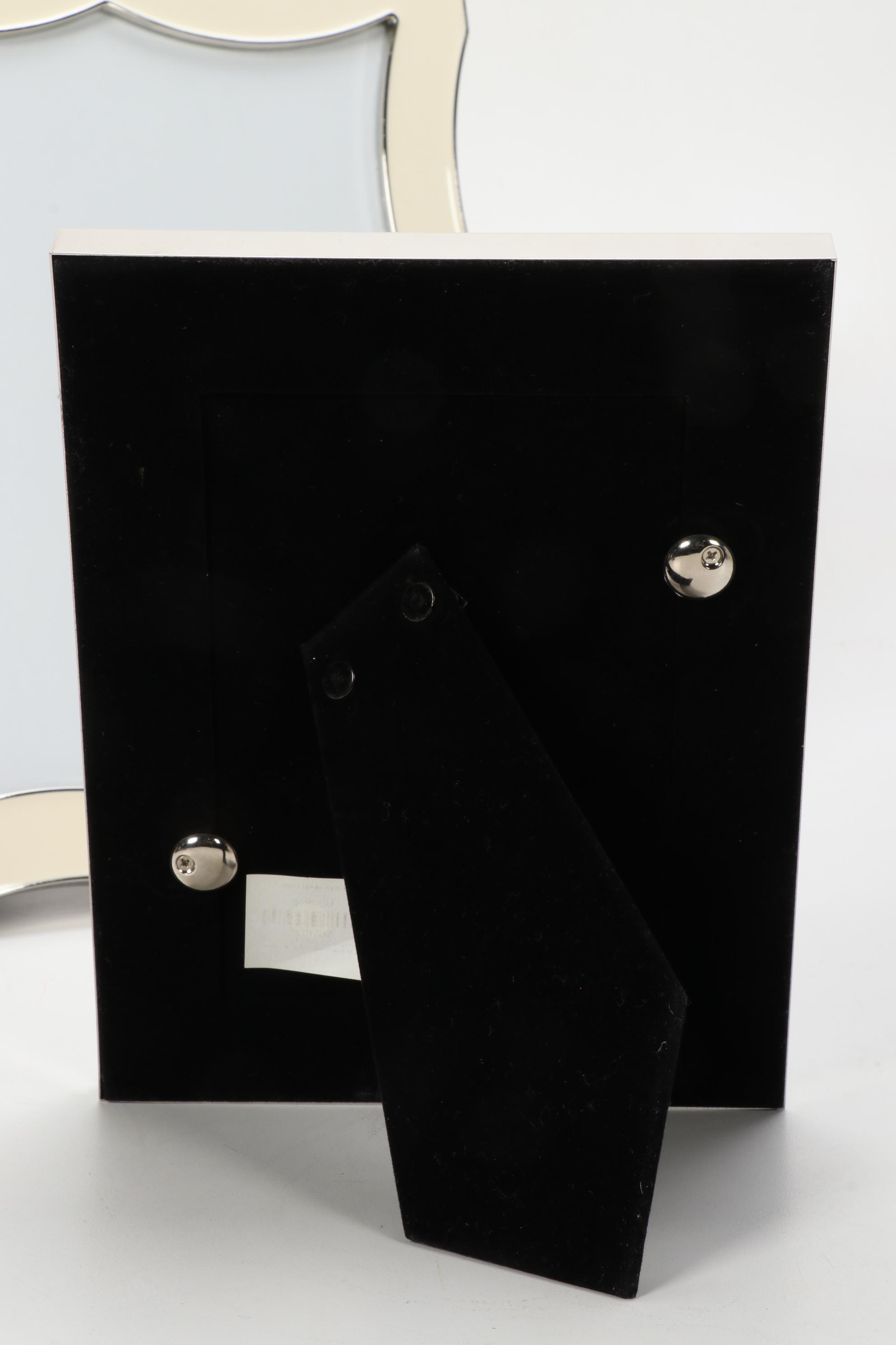 Jonathan Adler Enameled Metal Frames and Table Clock