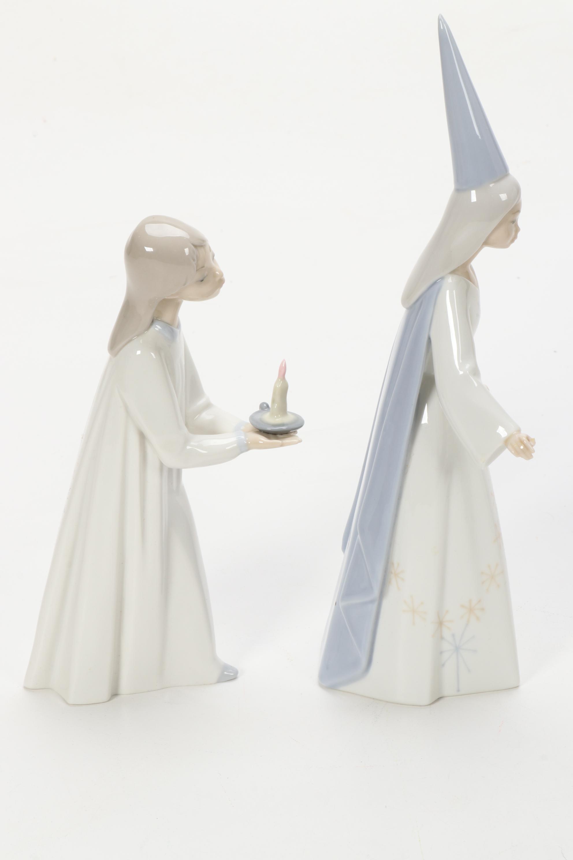 Lladró "Spring is Here" Porcelain Figurine Designed by José Puche with Others