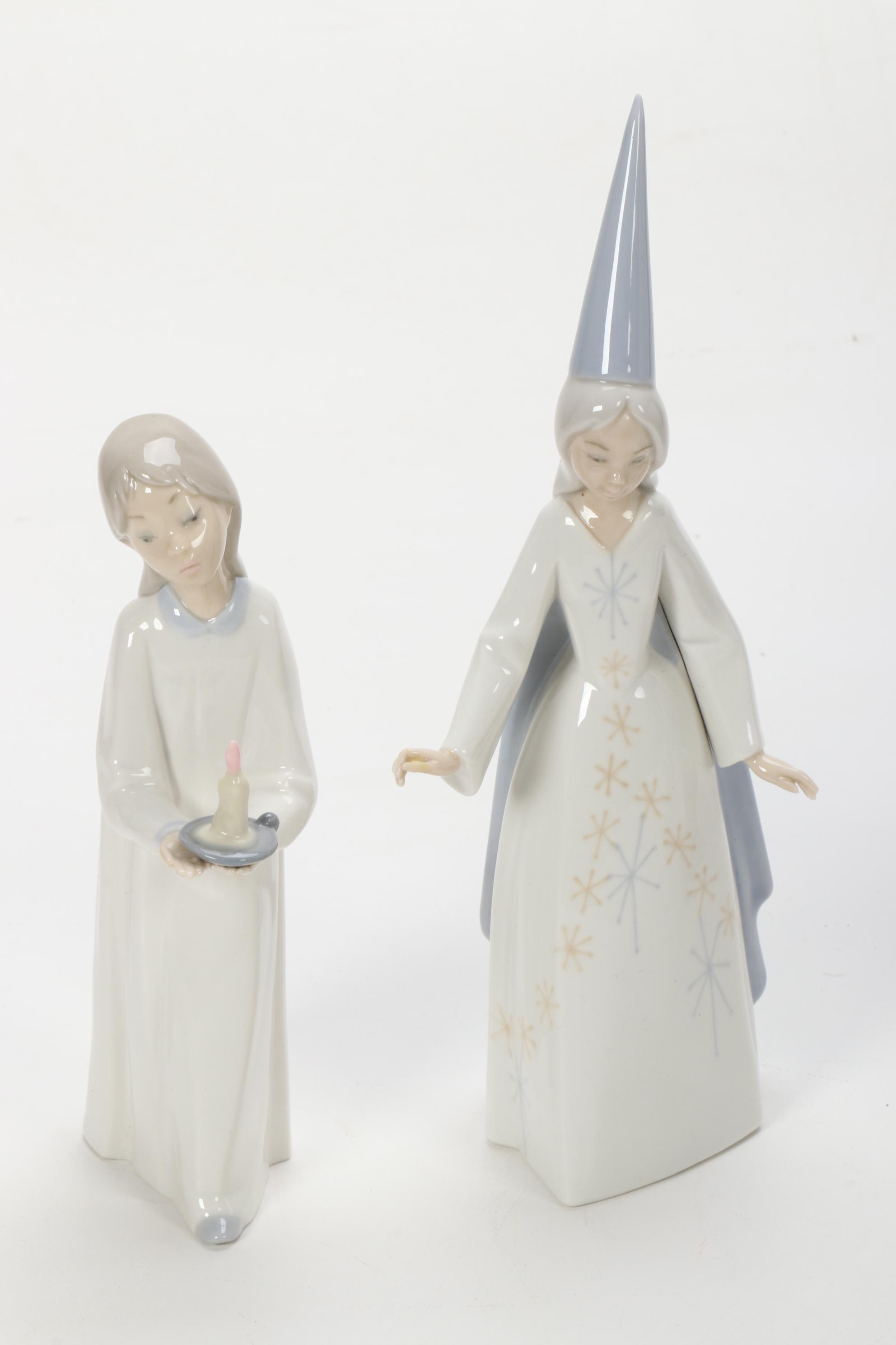 Lladró "Spring is Here" Porcelain Figurine Designed by José Puche with Others