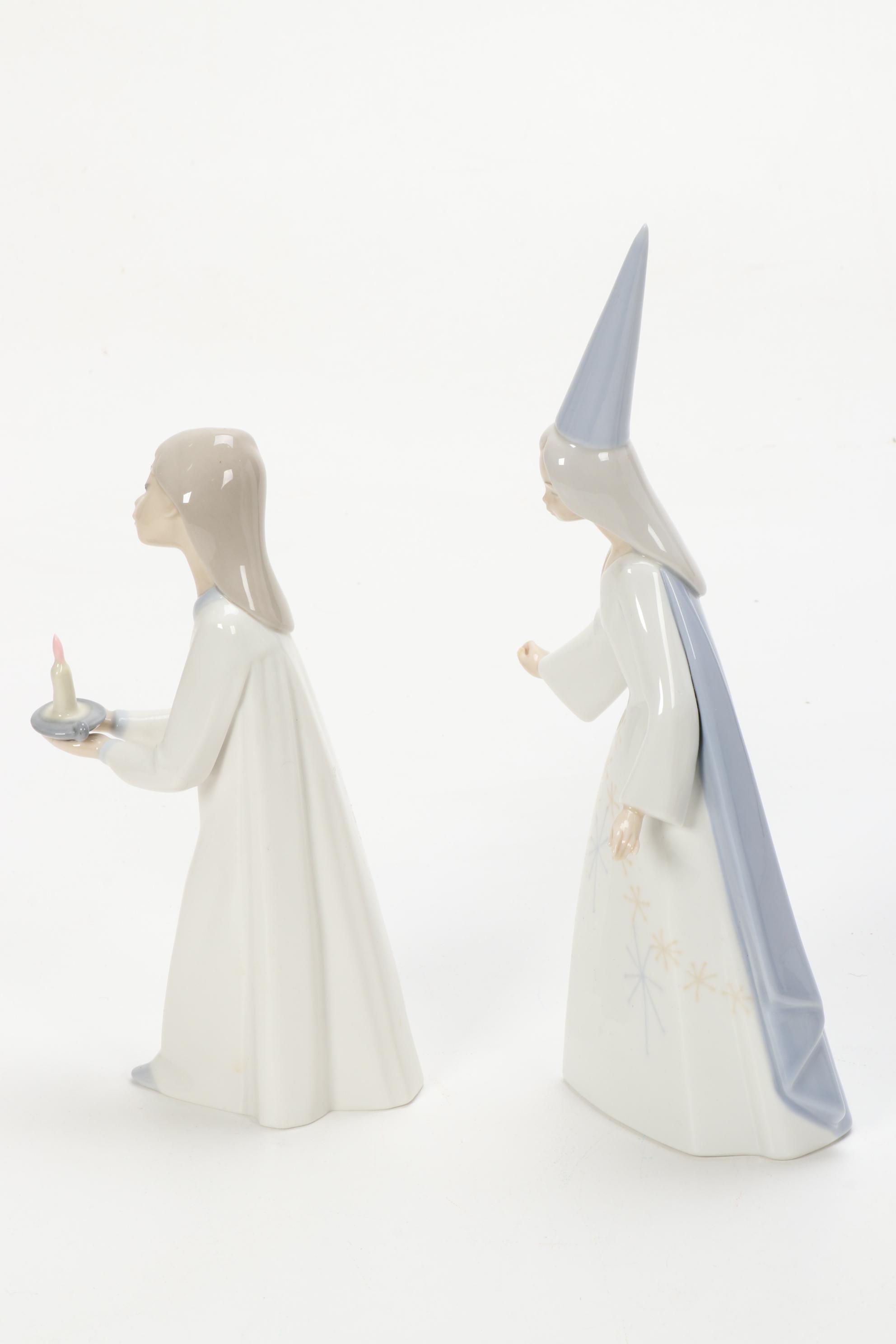 Lladró "Spring is Here" Porcelain Figurine Designed by José Puche with Others